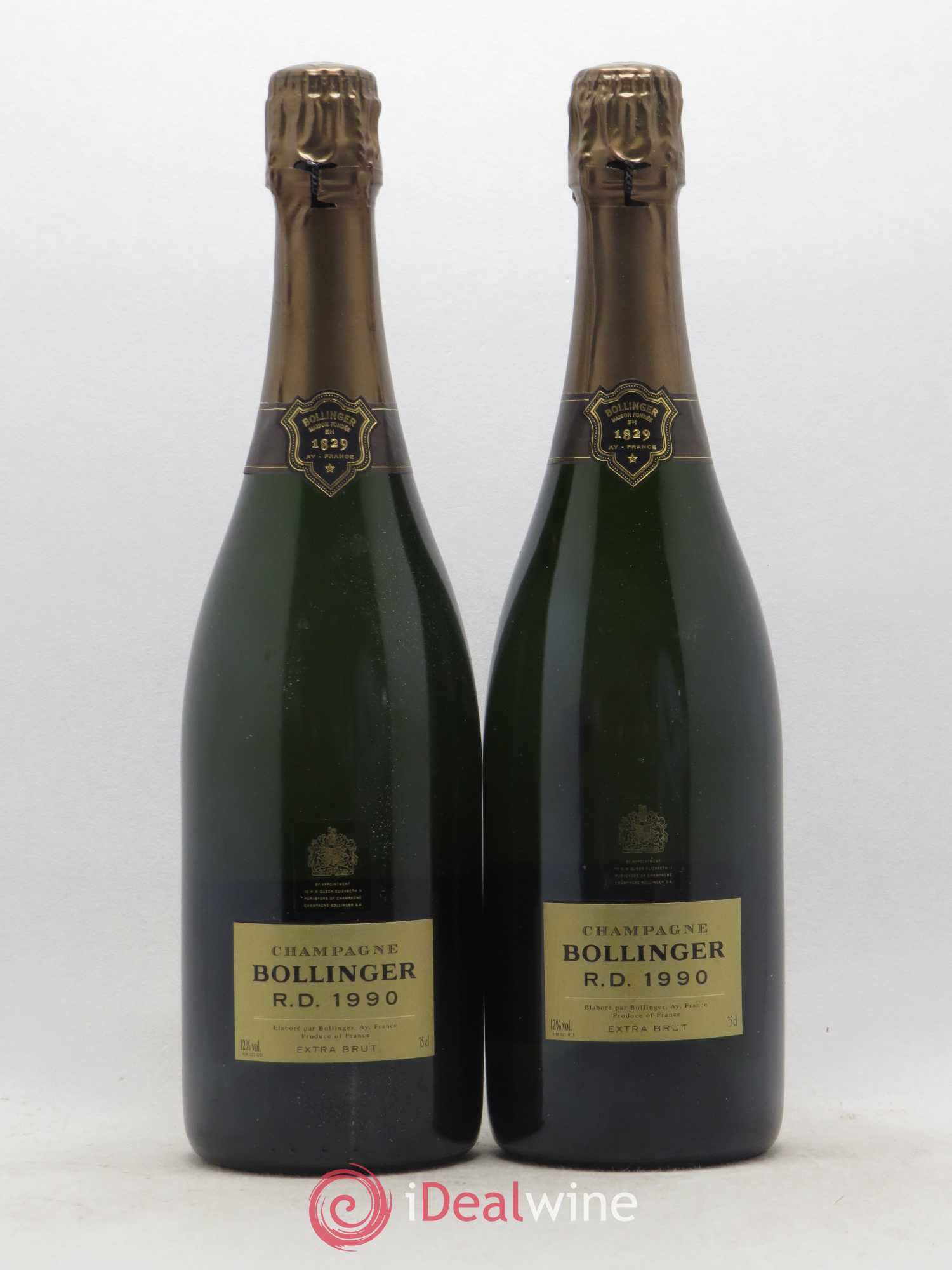 R.D. Extra-Brut Bollinger 1990 - Lot de 2 bouteilles - 0