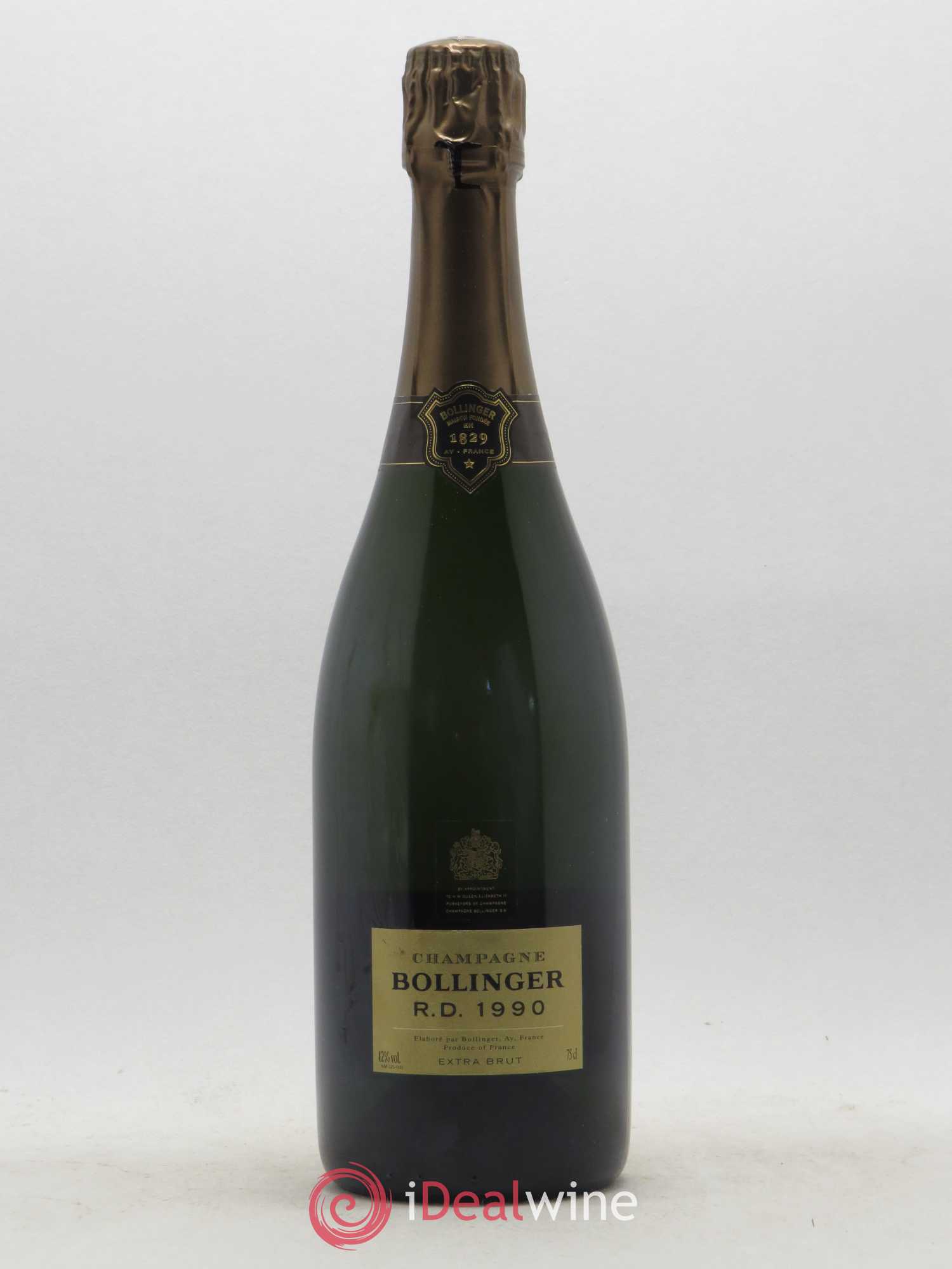 R.D. Extra-Brut Bollinger 1990 - Lot de 1 bouteille - 0