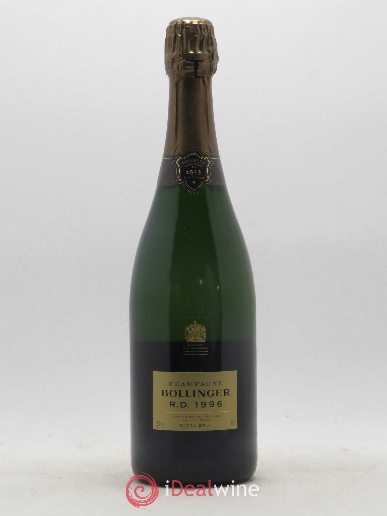 R.D. Extra-Brut Bollinger 1996 - Lot de 1 bouteille - 0