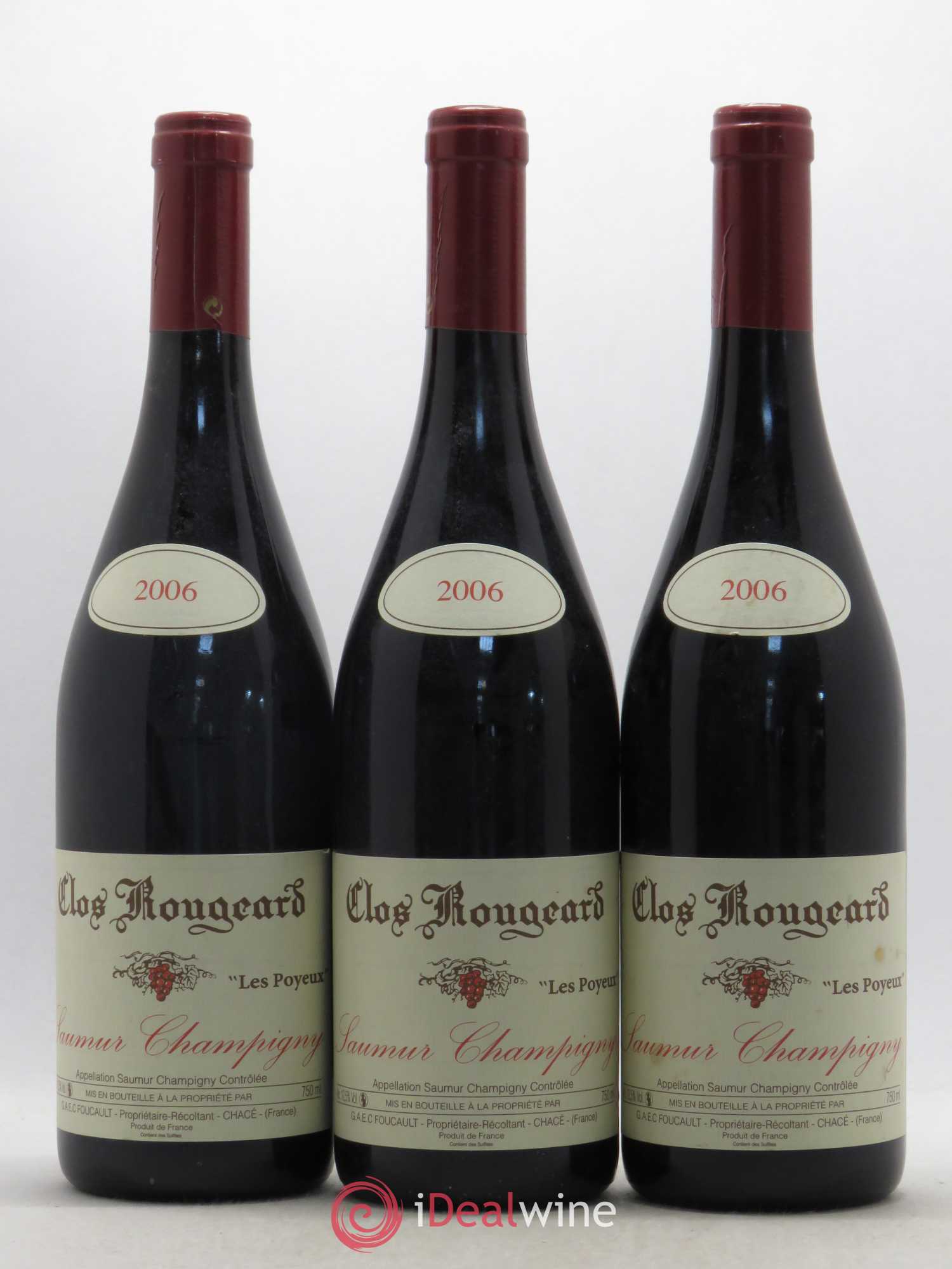 Saumur-Champigny Les Poyeux Clos Rougeard 2006 - Lot de 3 bouteilles - 0