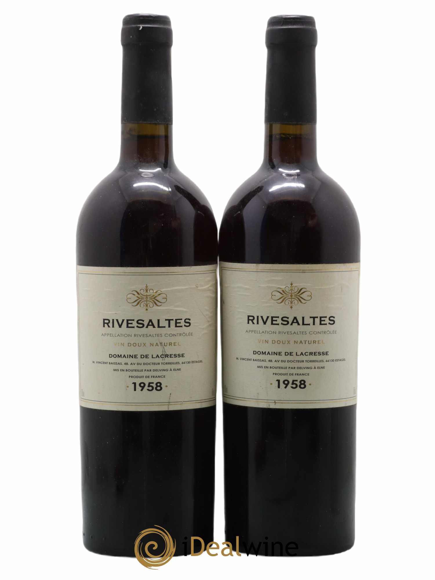 Rivesaltes Lacresse (Domaine de) 1958 - Posten von 2 Flaschen - 0