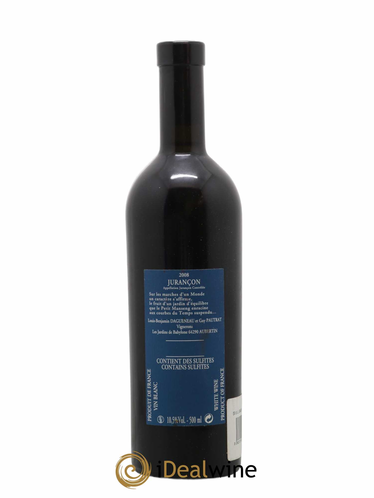 Vin de France (anciennement Jurançon) Jardins de Babylone Didier Dagueneau 50cl 2008 - Lotto di 1 bottiglia - 1