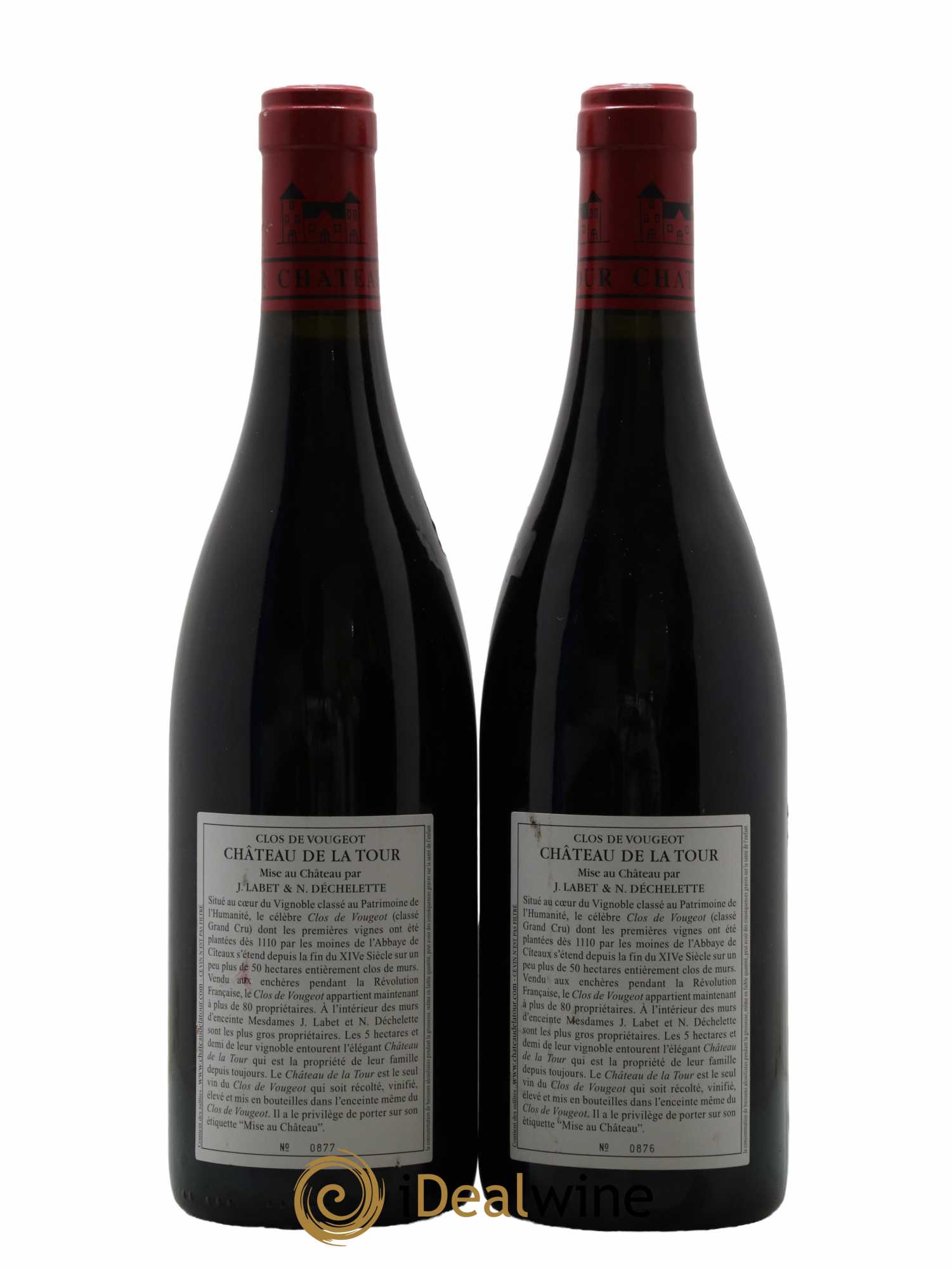 Clos de Vougeot Grand Cru Château de La Tour 2015 - Lot de 2 bouteilles - 1