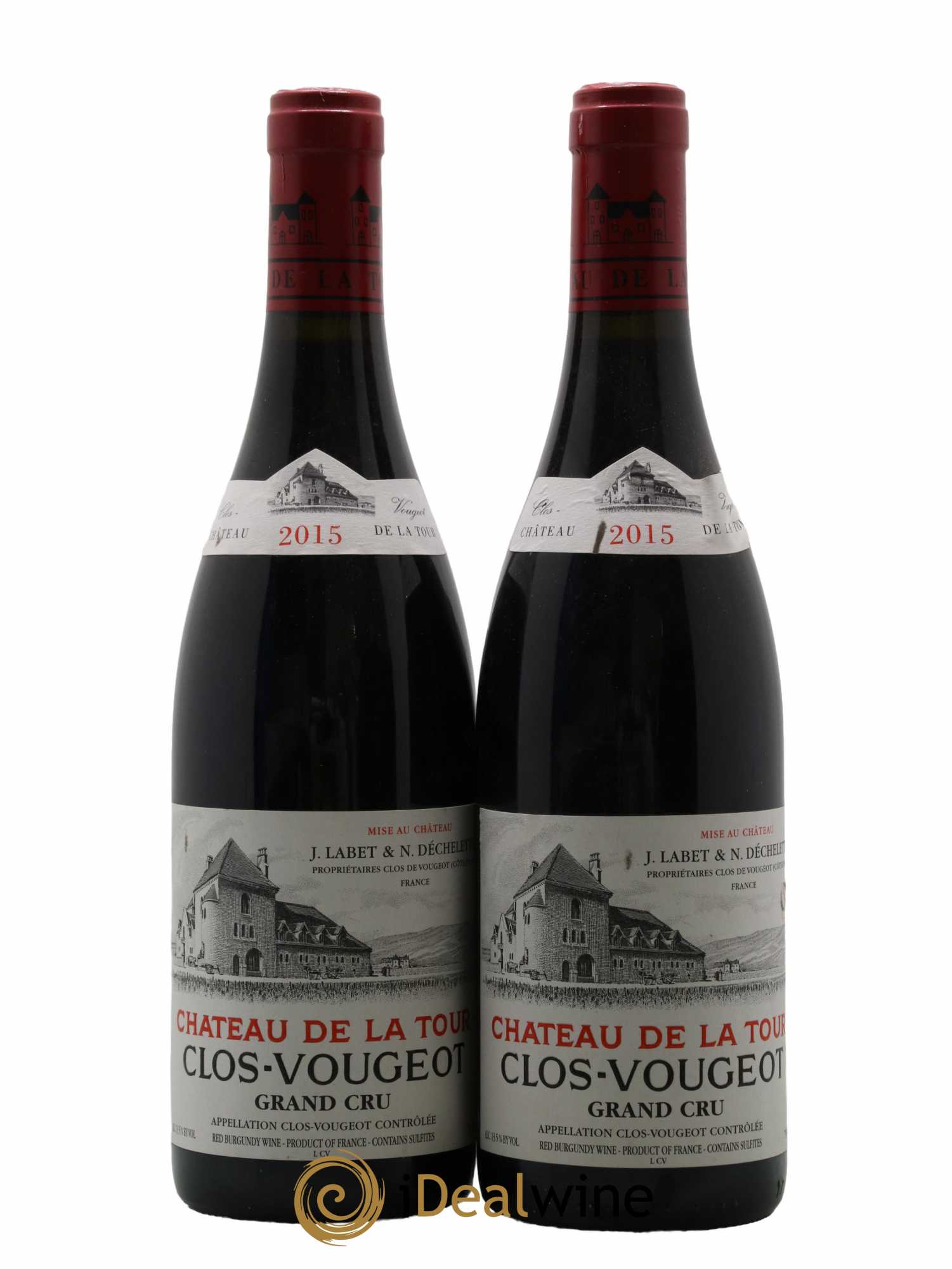 Clos de Vougeot Grand Cru Château de La Tour 2015 - Lot de 2 bouteilles - 0