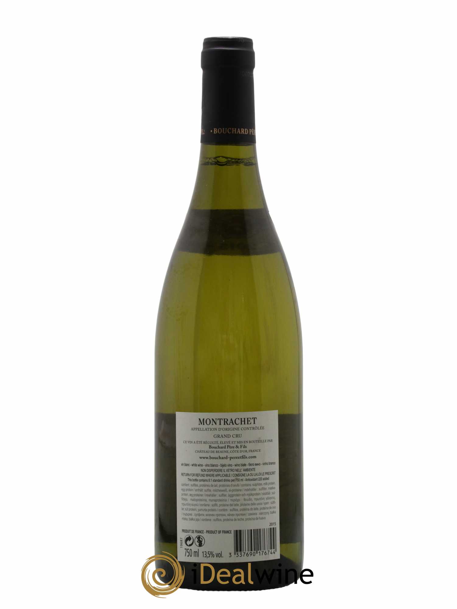Montrachet Grand Cru Bouchard Père & Fils 2015 - Lot de 1 bouteille - 1