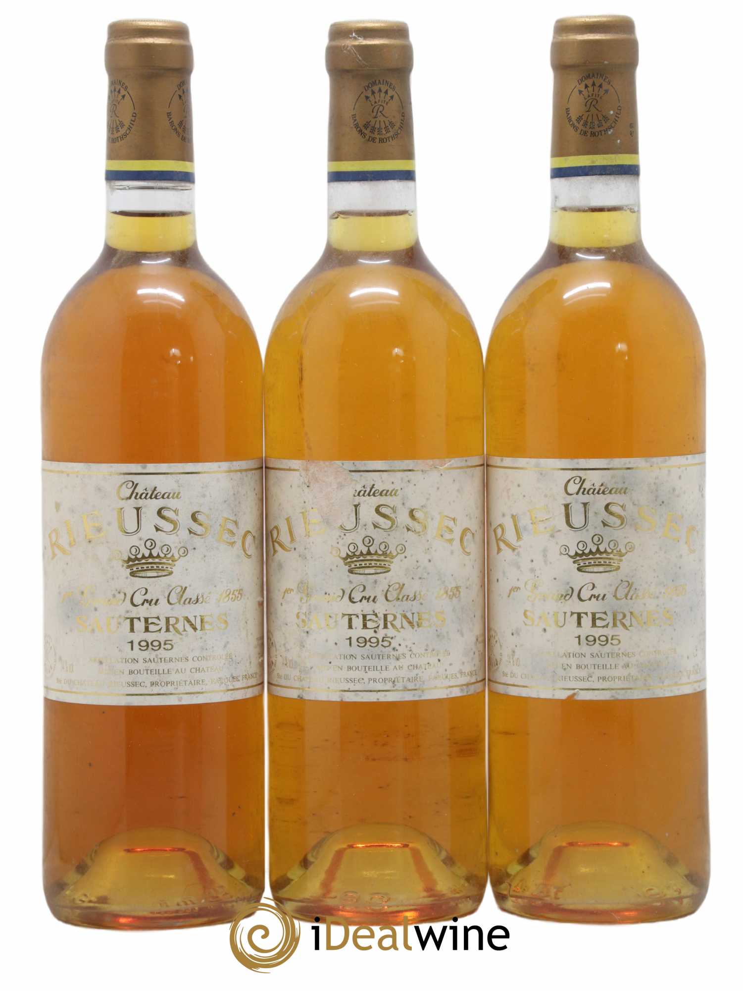 Château Rieussec 1er Grand Cru Classé (sans prix de réserve) 1995 - Lot de 3 bouteilles - 0