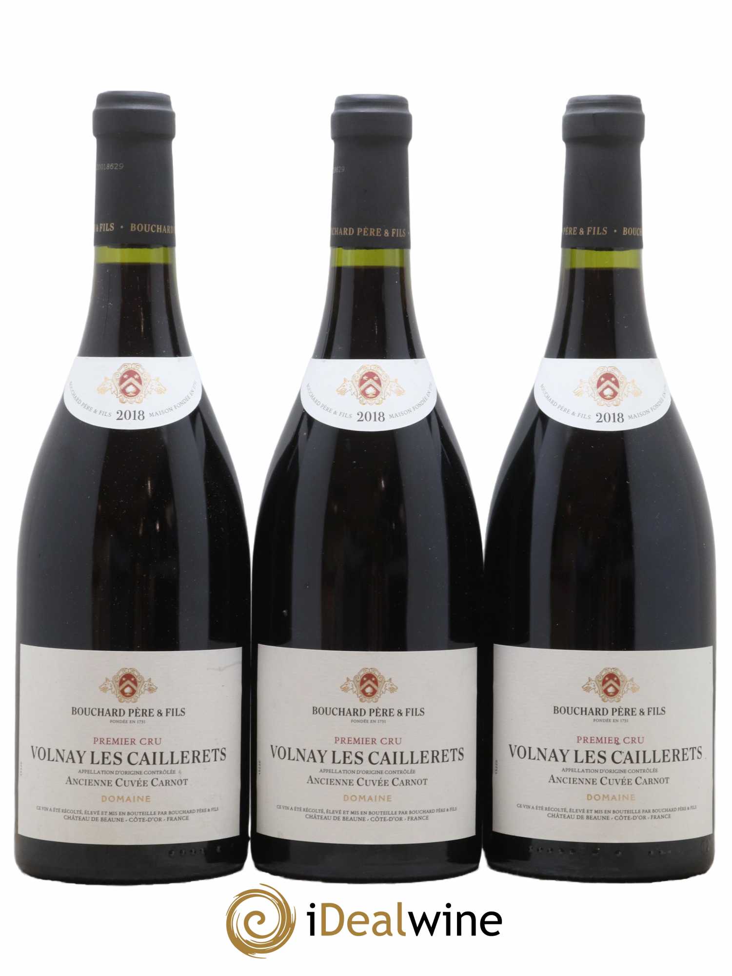 Volnay 1er Cru Caillerets - Ancienne Cuvée Carnot Bouchard Père & Fils 2018 - Lot de 3 bouteilles - 0