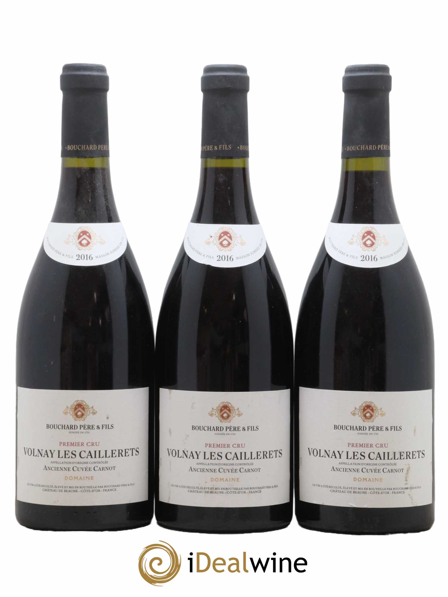 Volnay 1er Cru Caillerets - Ancienne Cuvée Carnot Bouchard Père & Fils 2016 - Lot de 3 bouteilles - 0