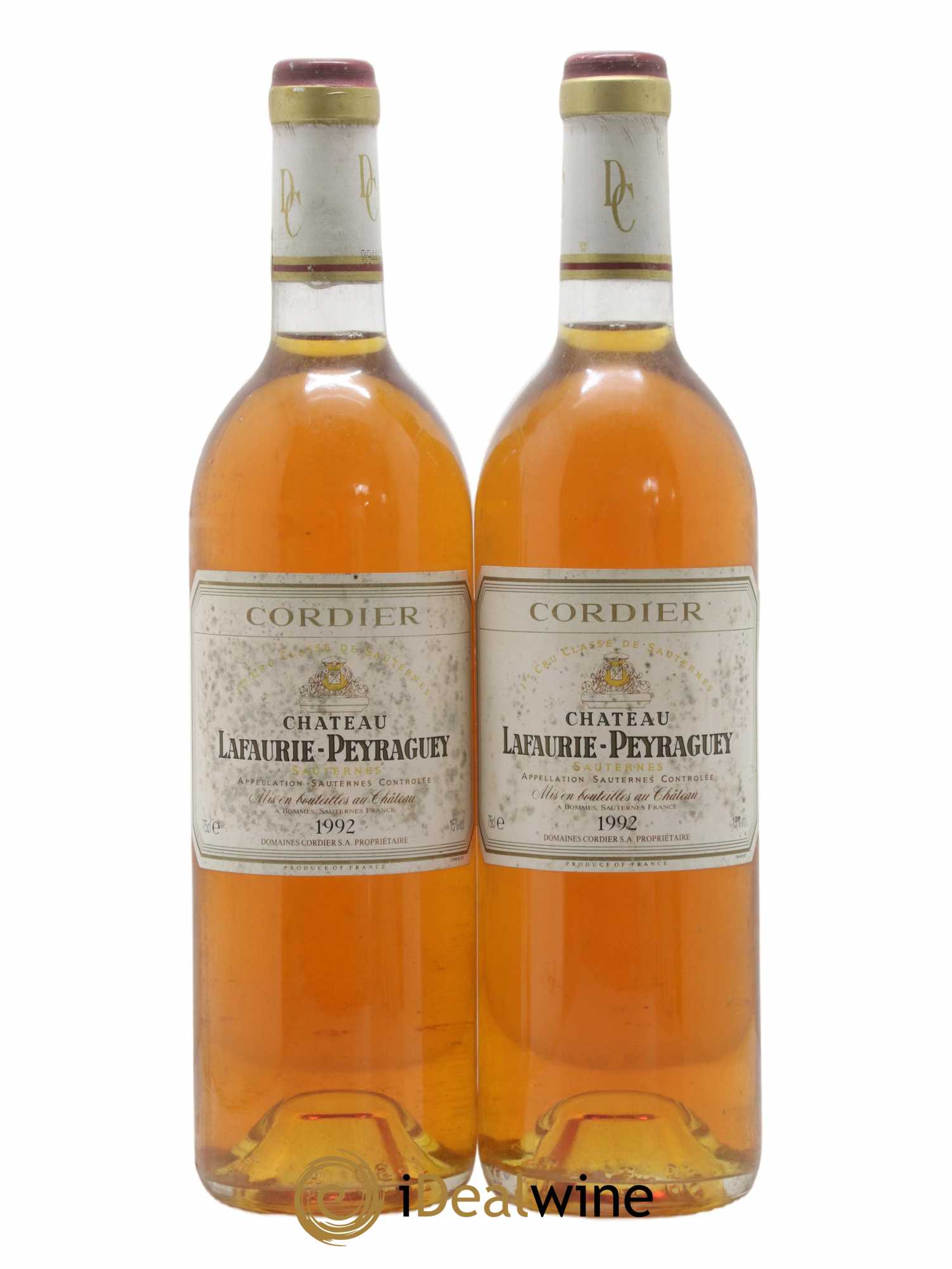 Château Lafaurie-Peyraguey 1er Grand Cru Classé 1992 - Lotto di 2 bottiglie - 0