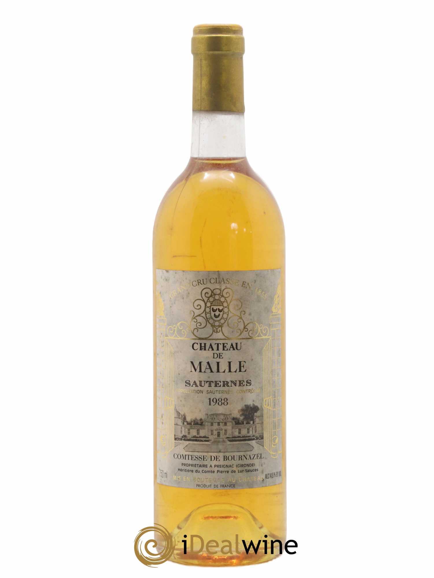 Château de Malle 2ème Grand Cru Classé 1988 - Lotto di 1 bottiglia - 0