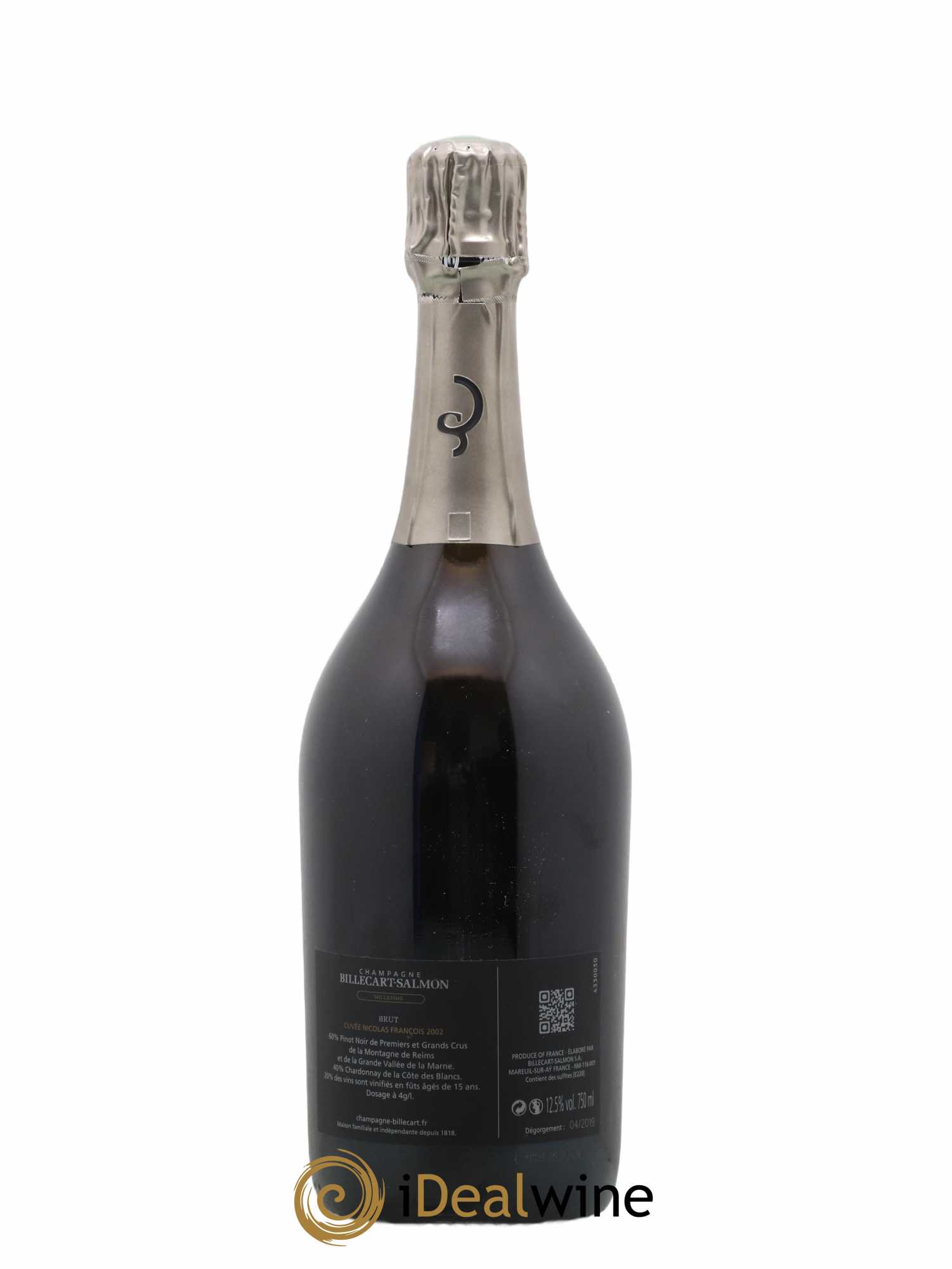 Brut Nicolas François Billecart Billecart-Salmon 2002 - Lot de 1 bouteille - 1