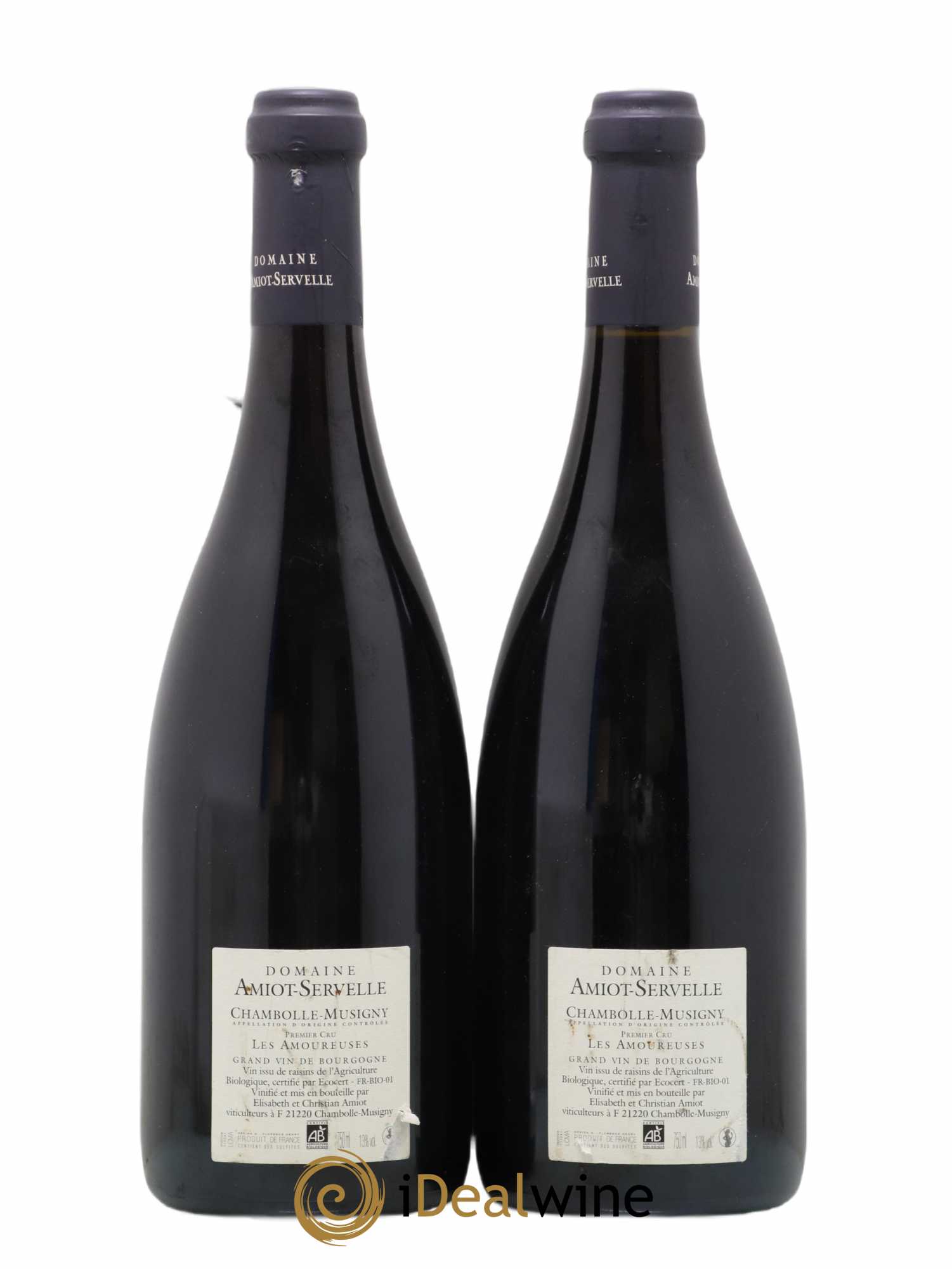 Chambolle-Musigny 1er Cru Les Amoureuses Amiot-Servelle 2010 - Lot of 2 bottles - 1