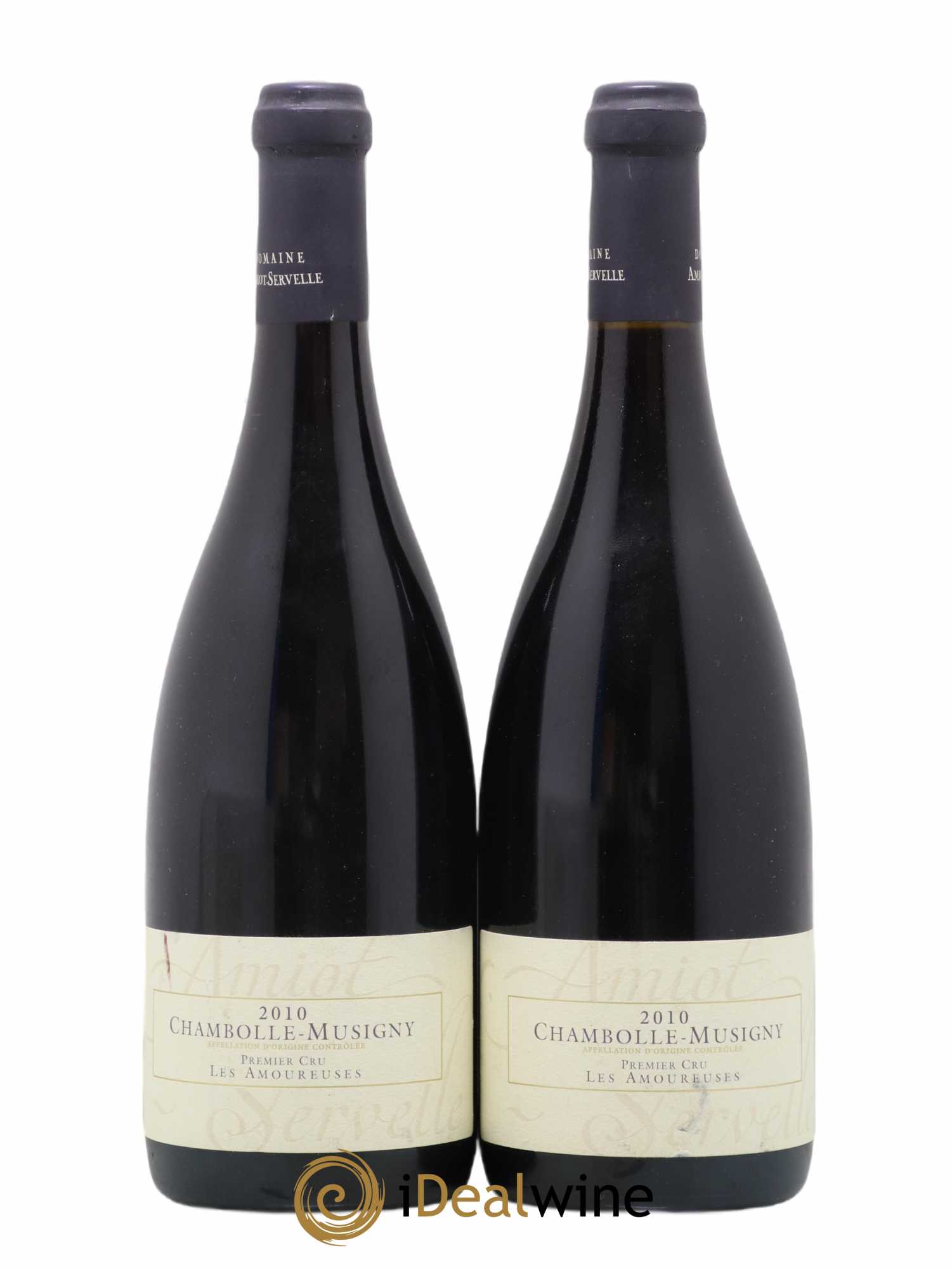 Chambolle-Musigny 1er Cru Les Amoureuses Amiot-Servelle 2010 - Lot of 2 bottles - 0