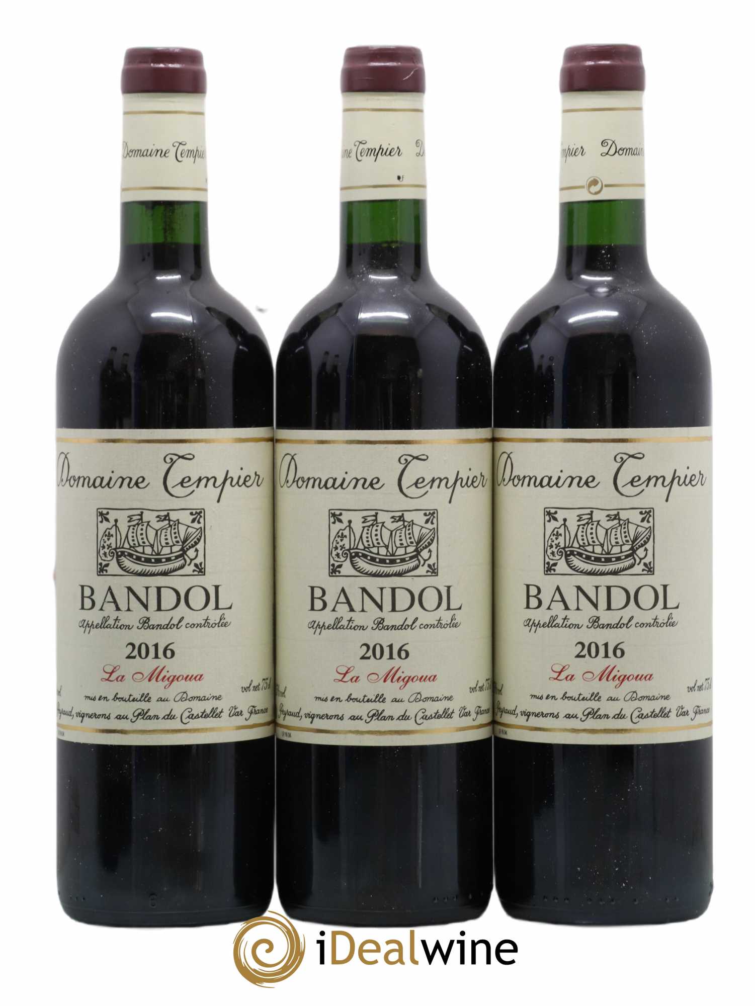 Bandol Domaine Tempier Cuvée La Migoua Famille Peyraud 2016 - Lot de 3 bouteilles - 0