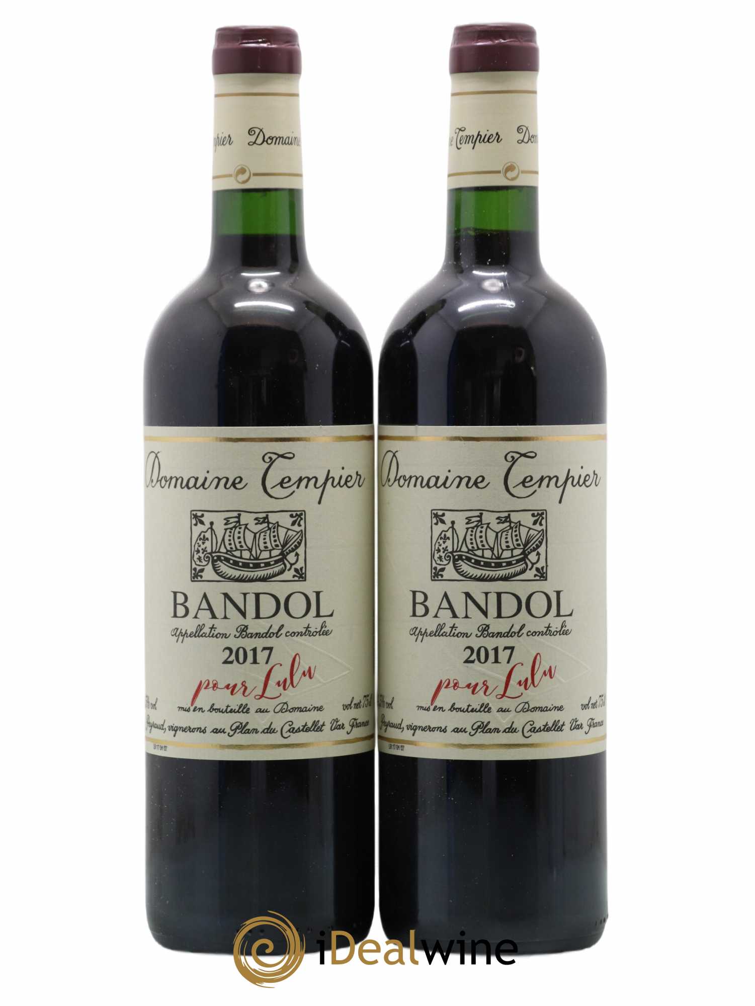 Bandol Domaine Tempier Lulu et Lucien Famille Peyraud 2017 - Lot de 2 bouteilles - 0
