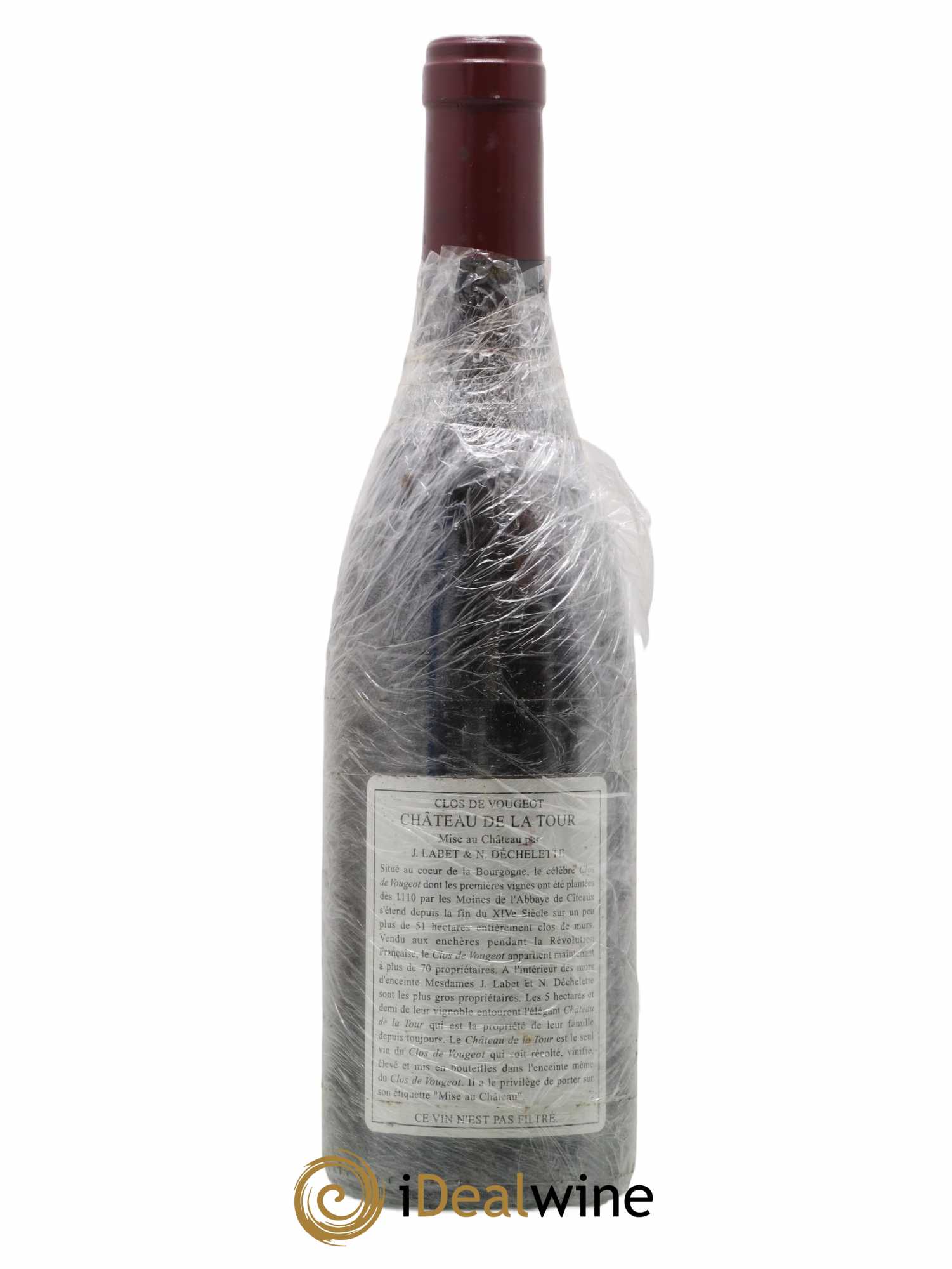 Clos de Vougeot Grand Cru Château de La Tour 2002 - Lot de 1 bouteille - 1