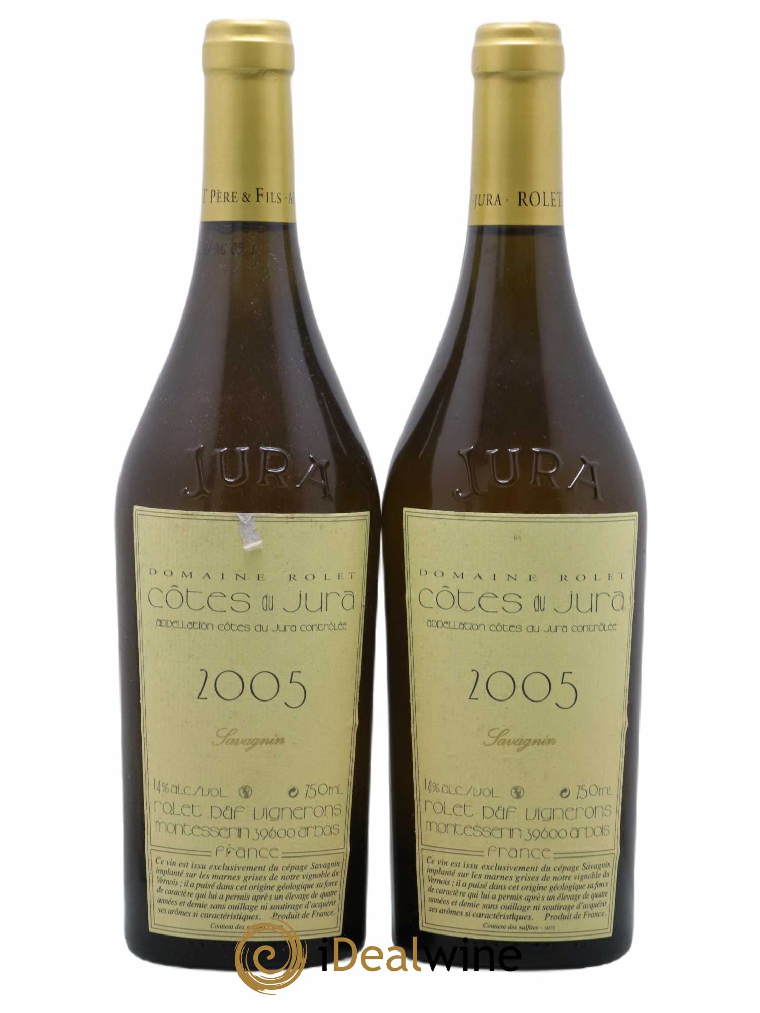 Côtes du Jura Savagnin Domaine Rolet 2005 - Lot de 2 bouteilles - 0