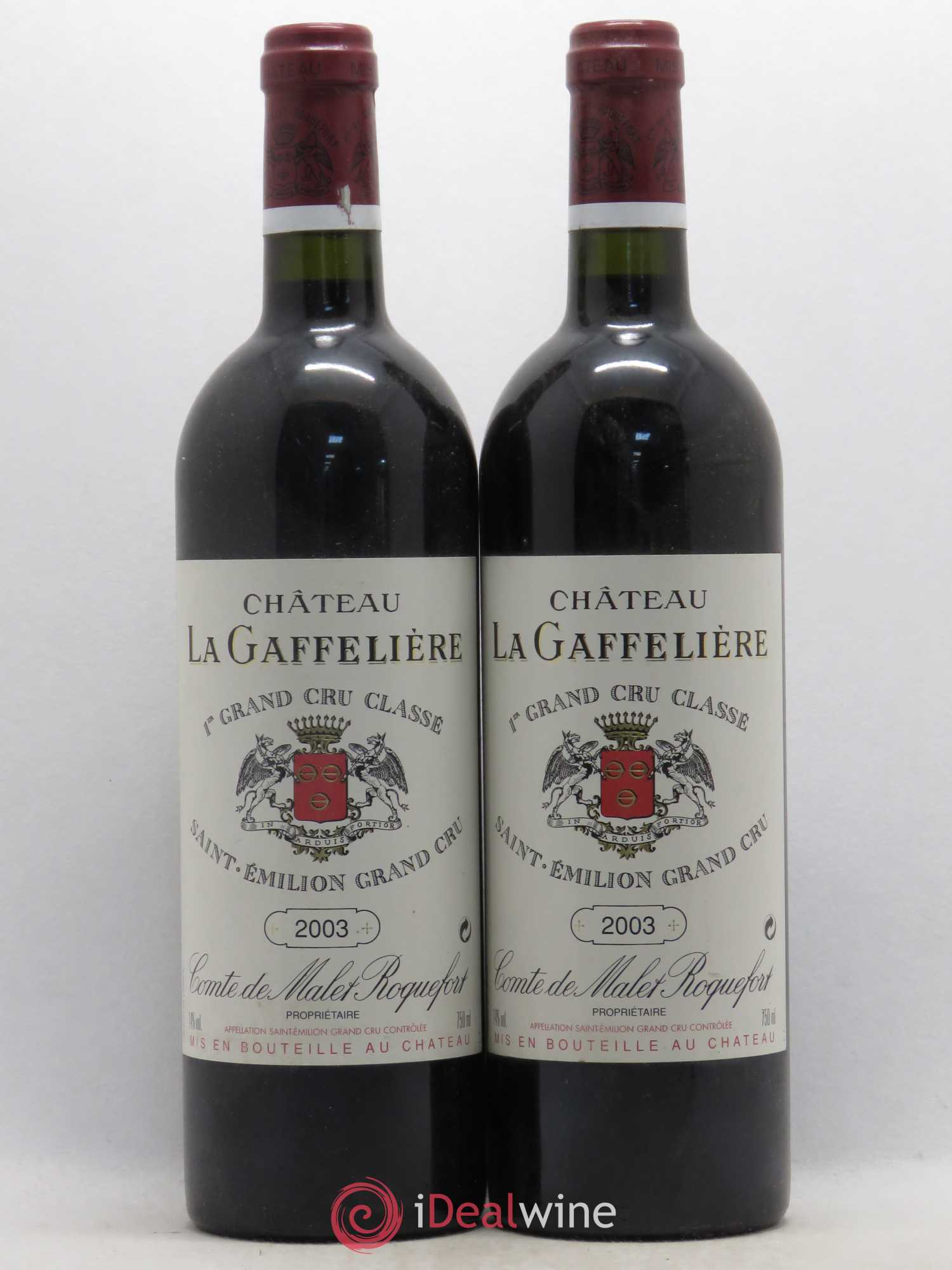 Château la Gaffelière 1er Grand Cru Classé B 2003 - Lot de 2 bouteilles - 0