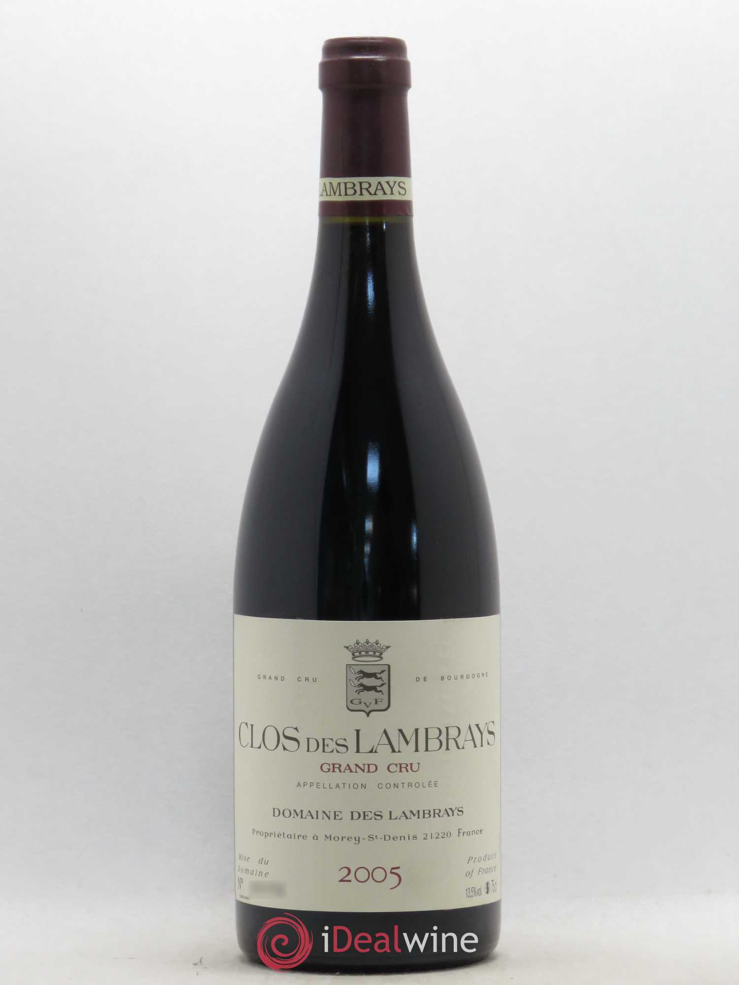 Clos des Lambrays Grand Cru Domaine des Lambrays 2005 - Lotto di 1 bottiglia - 0
