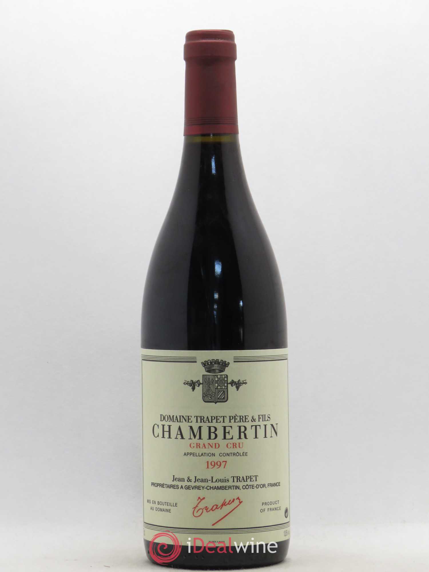 Chambertin Grand Cru Domaine Trapet 1997 - Lot de 1 bouteille - 0