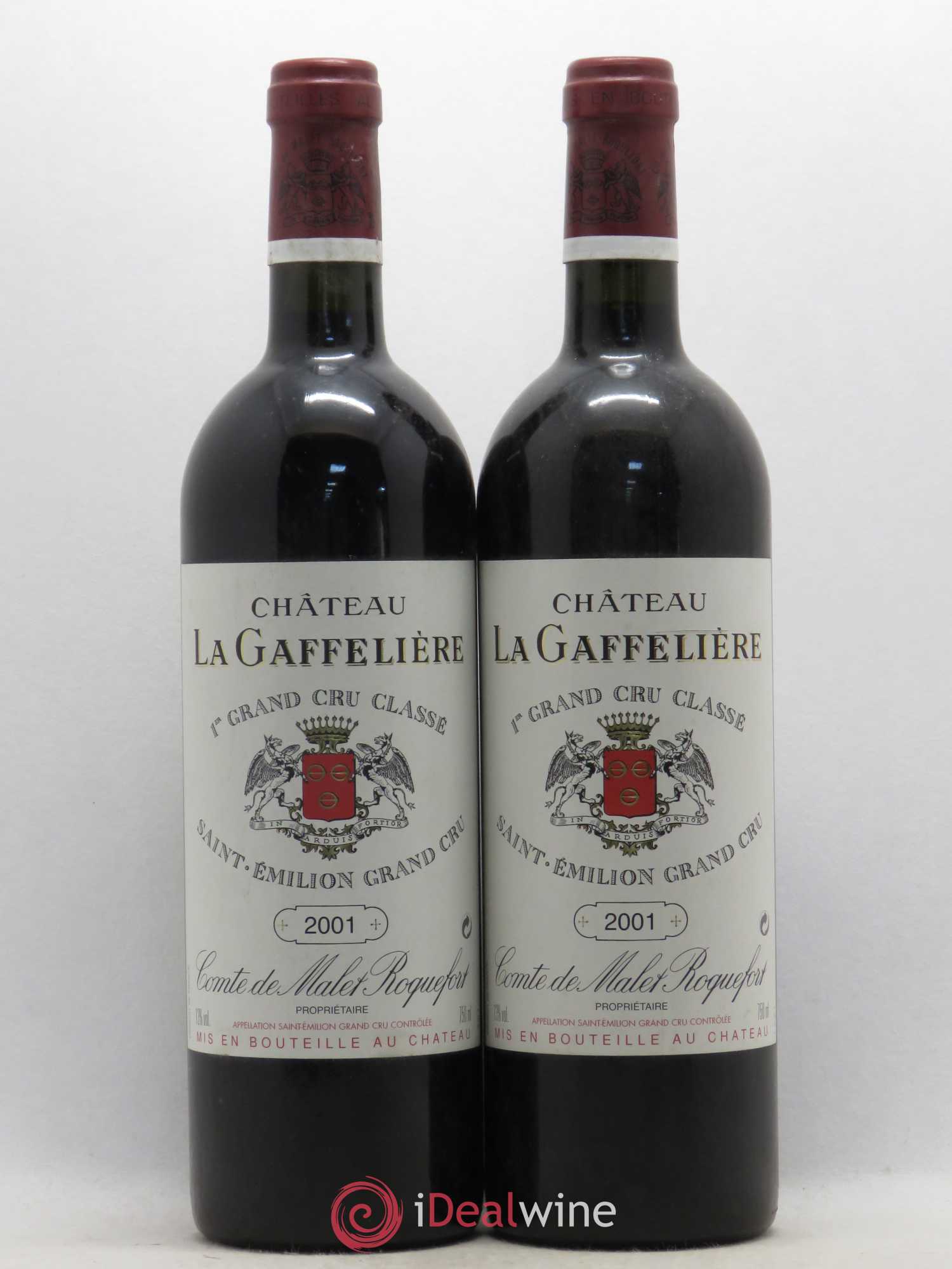 Château la Gaffelière 1er Grand Cru Classé B 2001 - Lot de 2 bouteilles - 0