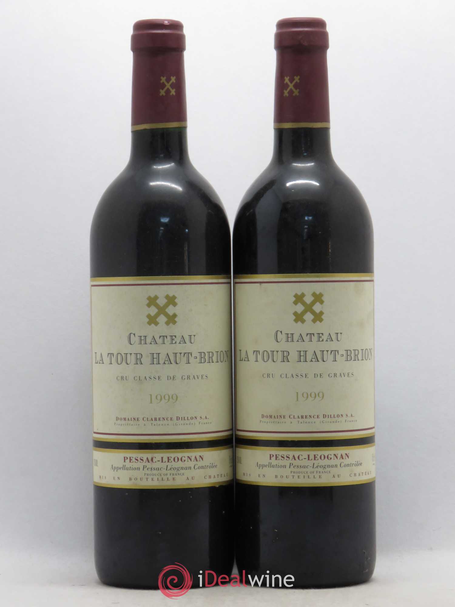 Château la Tour Haut-Brion Cru Classé de Graves 1999 - Lotto di 2 bottiglie - 0