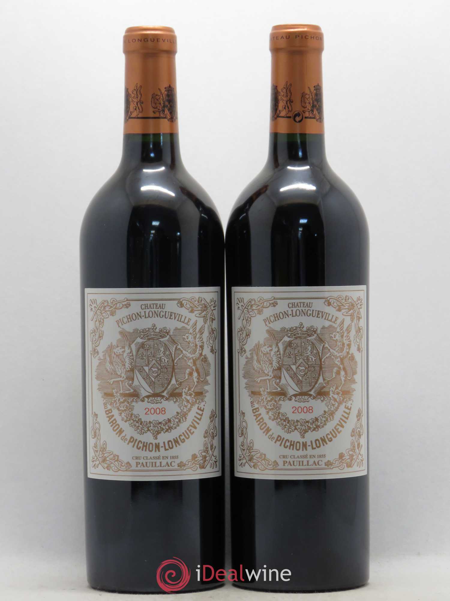 Pichon Longueville Baron 2ème Grand Cru Classé 2008 - Lot de 2 bouteilles - 0