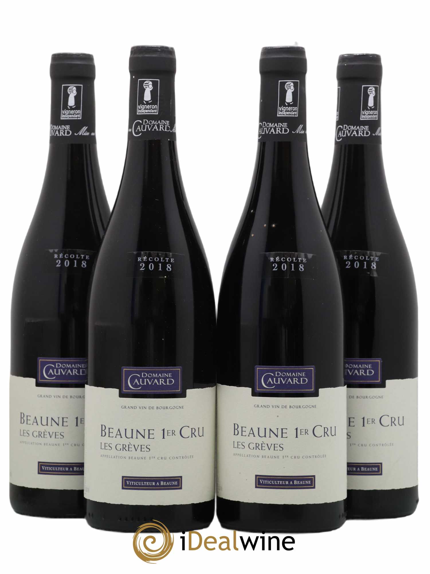 Beaune 1er Cru Greves Domaine Cauvard 2018 - Lot de 4 bouteilles - 0