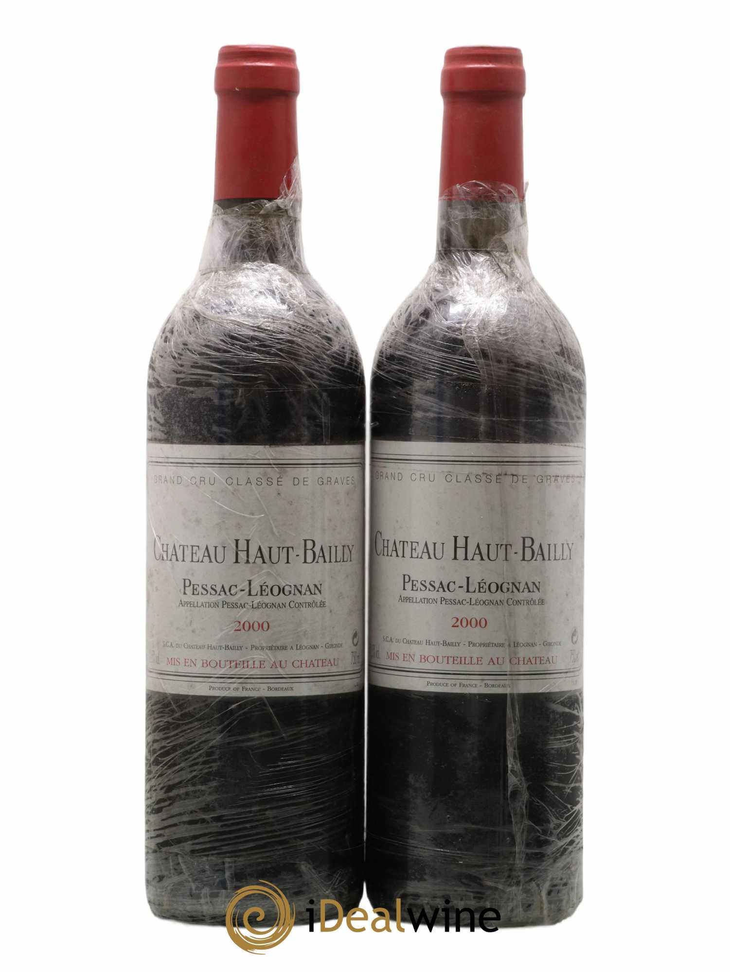 Château Haut-Bailly Cru Classé de Graves 2000 - Lot de 2 bouteilles - 0