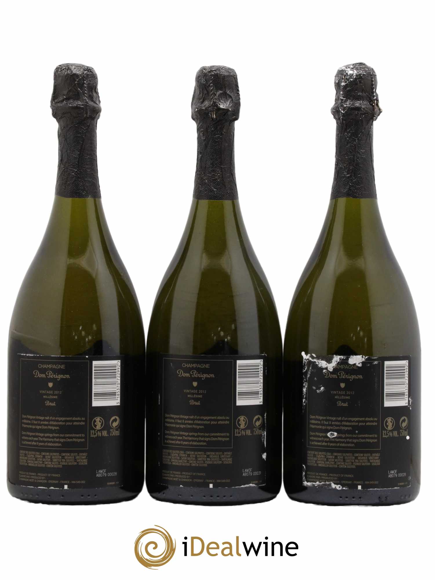 Luminous Dom Pérignon 2012 - Lot de 3 bouteilles - 1