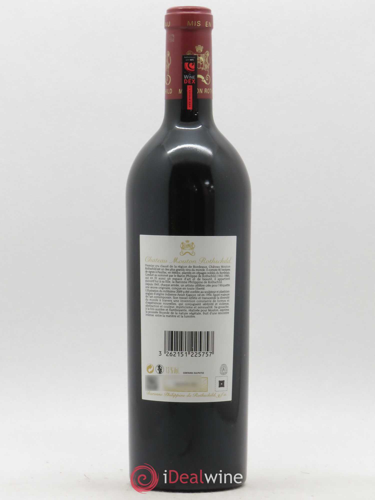 Château Mouton Rothschild 1er Grand Cru Classé 2009 - Lot de 1 bouteille - 1
