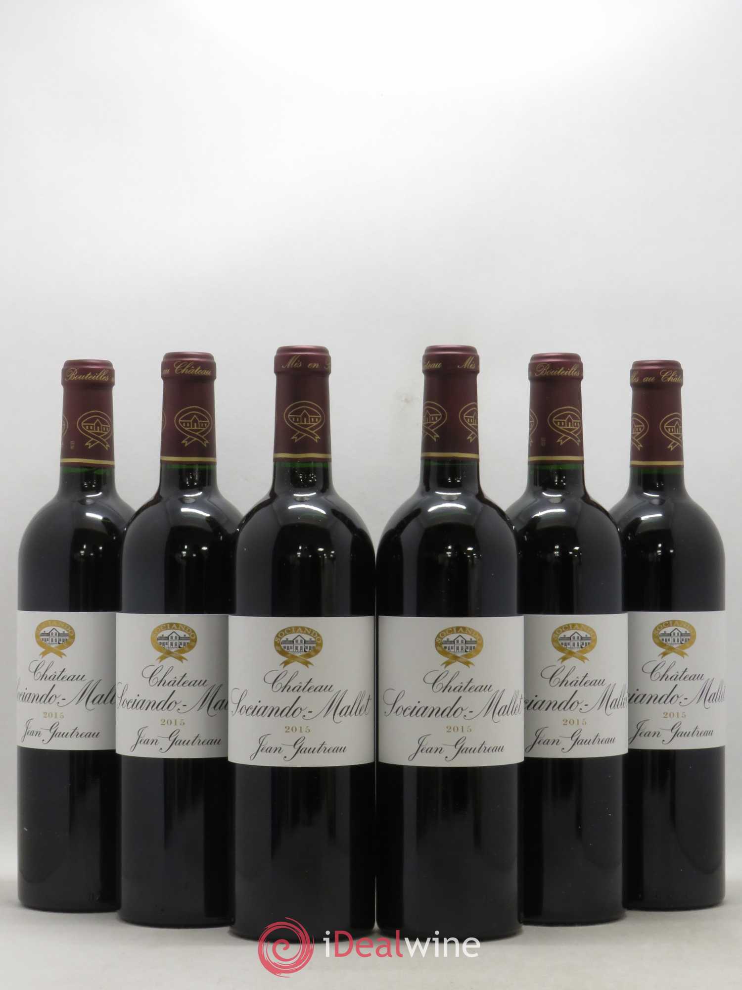 Château Sociando Mallet 2015 - Lot de 6 bouteilles - 0