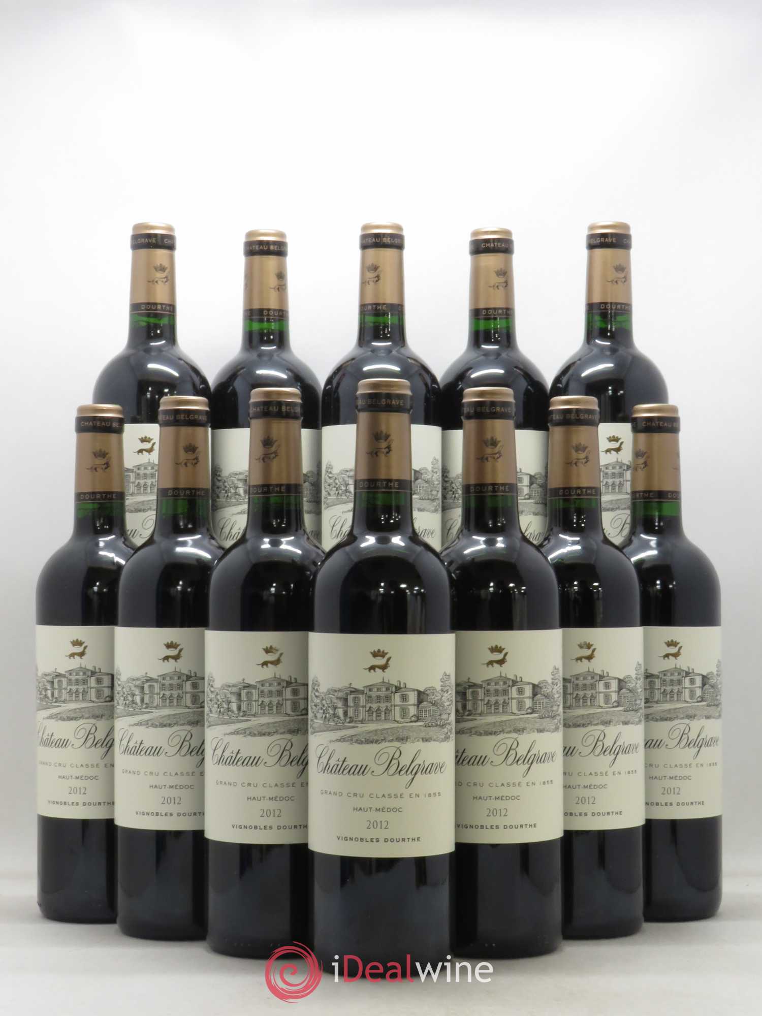 Château Belgrave 5ème Grand Cru Classé 2012 - Lot de 12 bouteilles - 0