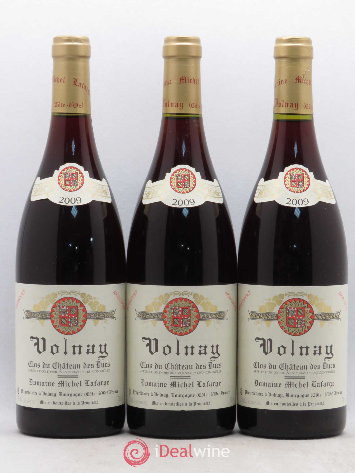 Volnay 1er Cru Clos du Château des Ducs Lafarge (Domaine) 2009 - Lot de 3 bouteilles - 0