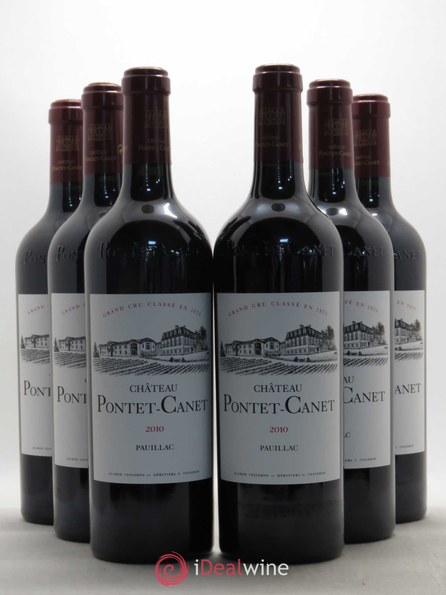Château Pontet Canet 5ème Grand Cru Classé 2010 - Lot de 6 bouteilles - 0