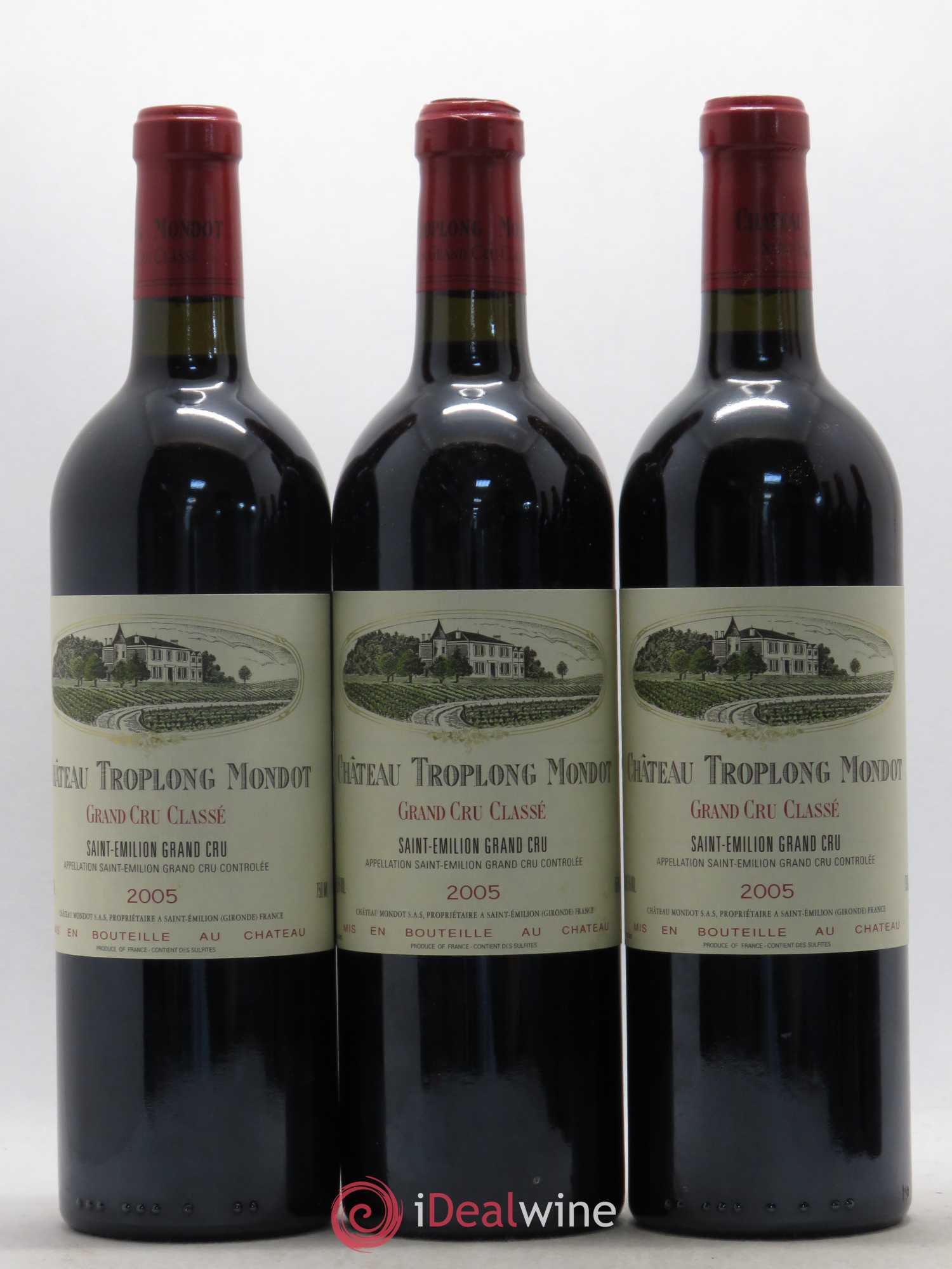 Château Troplong Mondot 1er Grand Cru Classé B 2005 - Lot de 6 bouteilles - 2