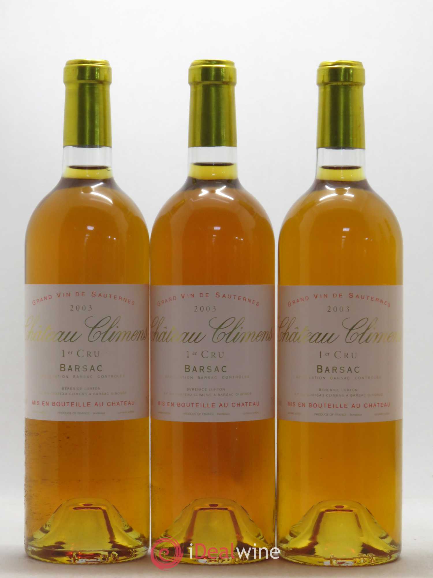 Château Climens 1er Grand Cru Classé 2003 - Lotto di 6 bottiglie - 1