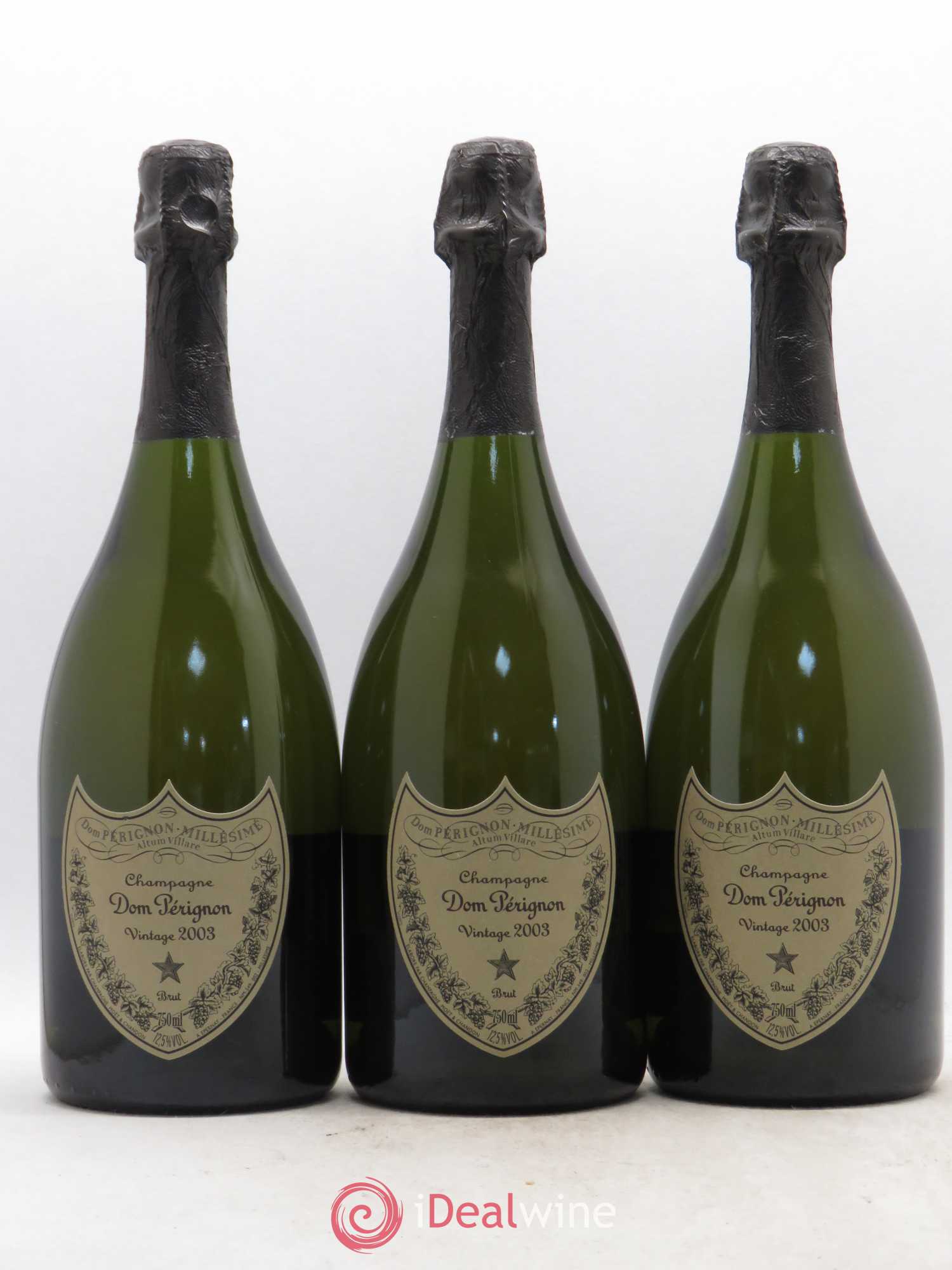 Brut Dom Pérignon 2003 - Lot de 3 bouteilles - 0