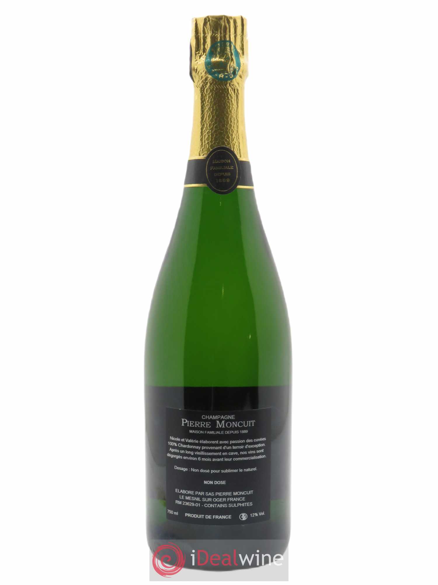 Blanc de Blancs Grand Cru Brut Millésimé Pierre Moncuit 2006 - Lot de 1 bouteille - 1
