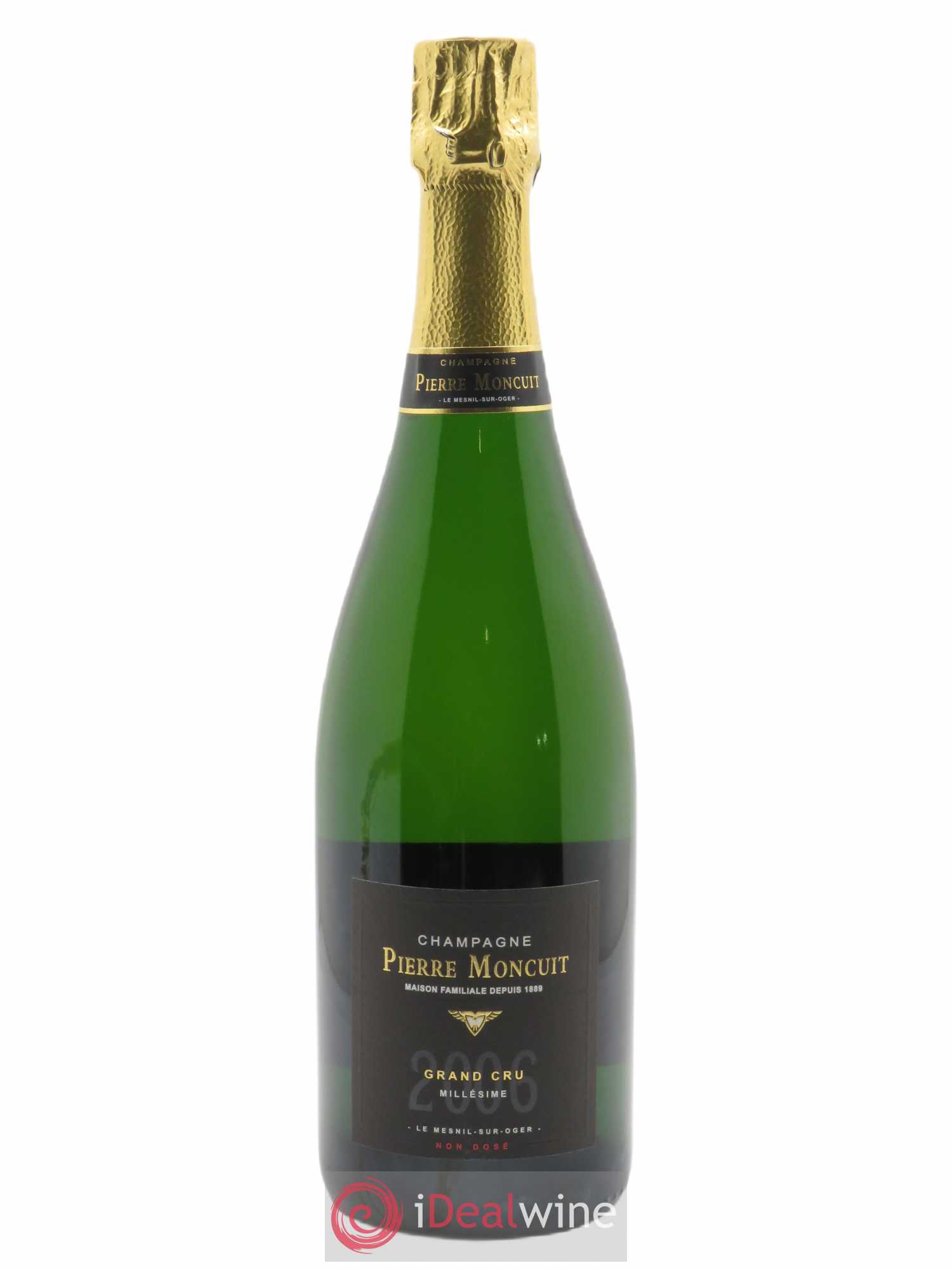 Blanc de Blancs Grand Cru Brut Millésimé Pierre Moncuit 2006 - Lot de 1 bouteille - 0