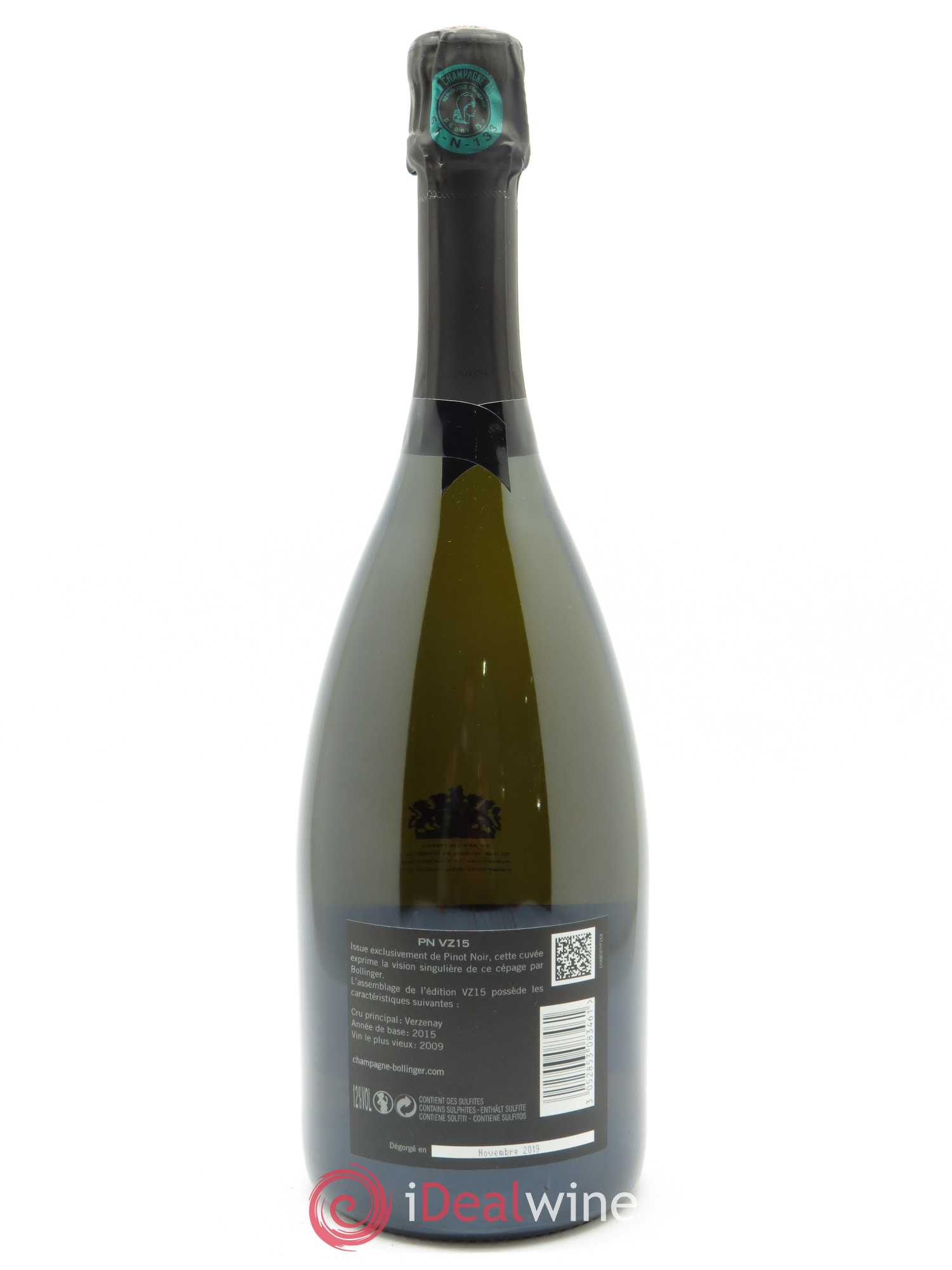 PN VZ15 Blanc de Noirs Bollinger - Posten von 1 Flasche - 2