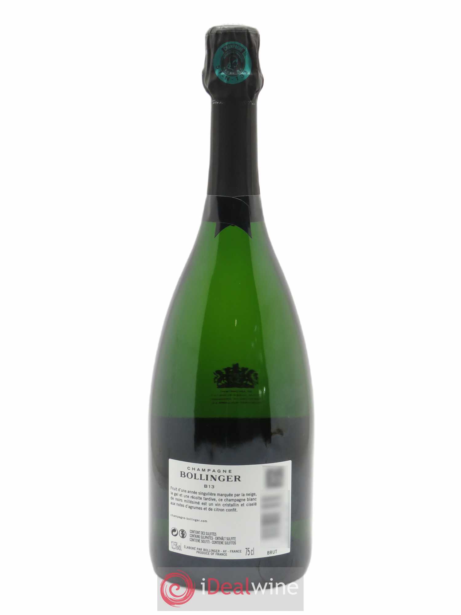 B 2013 Bollinger 2013 - Lot de 1 bouteille - 2