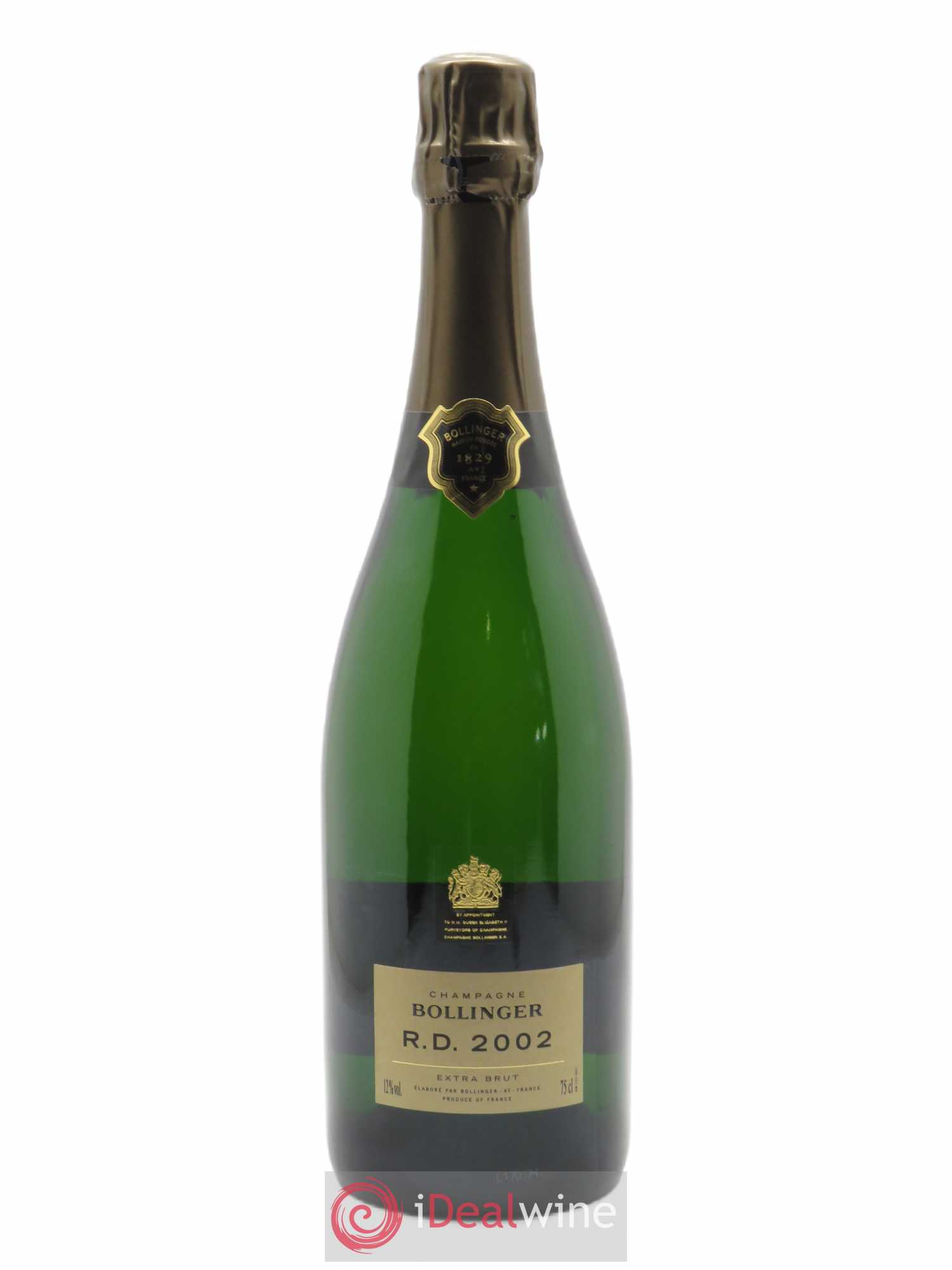 R.D. Extra-Brut Bollinger - 2002 - Lot de 1 bouteille - 0
