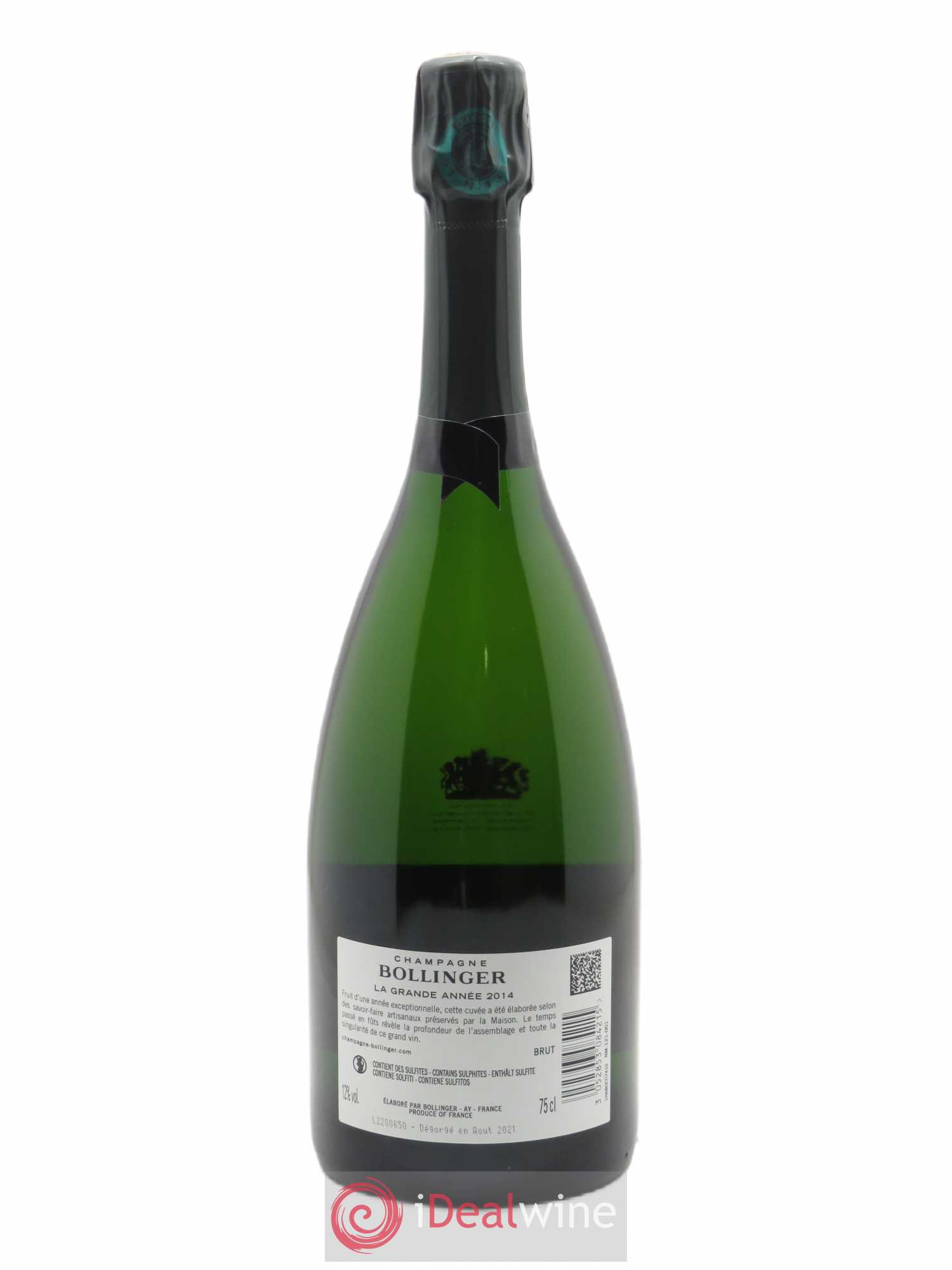 Grande Année Brut Bollinger 2014 - Lot of 1 bottle - 2