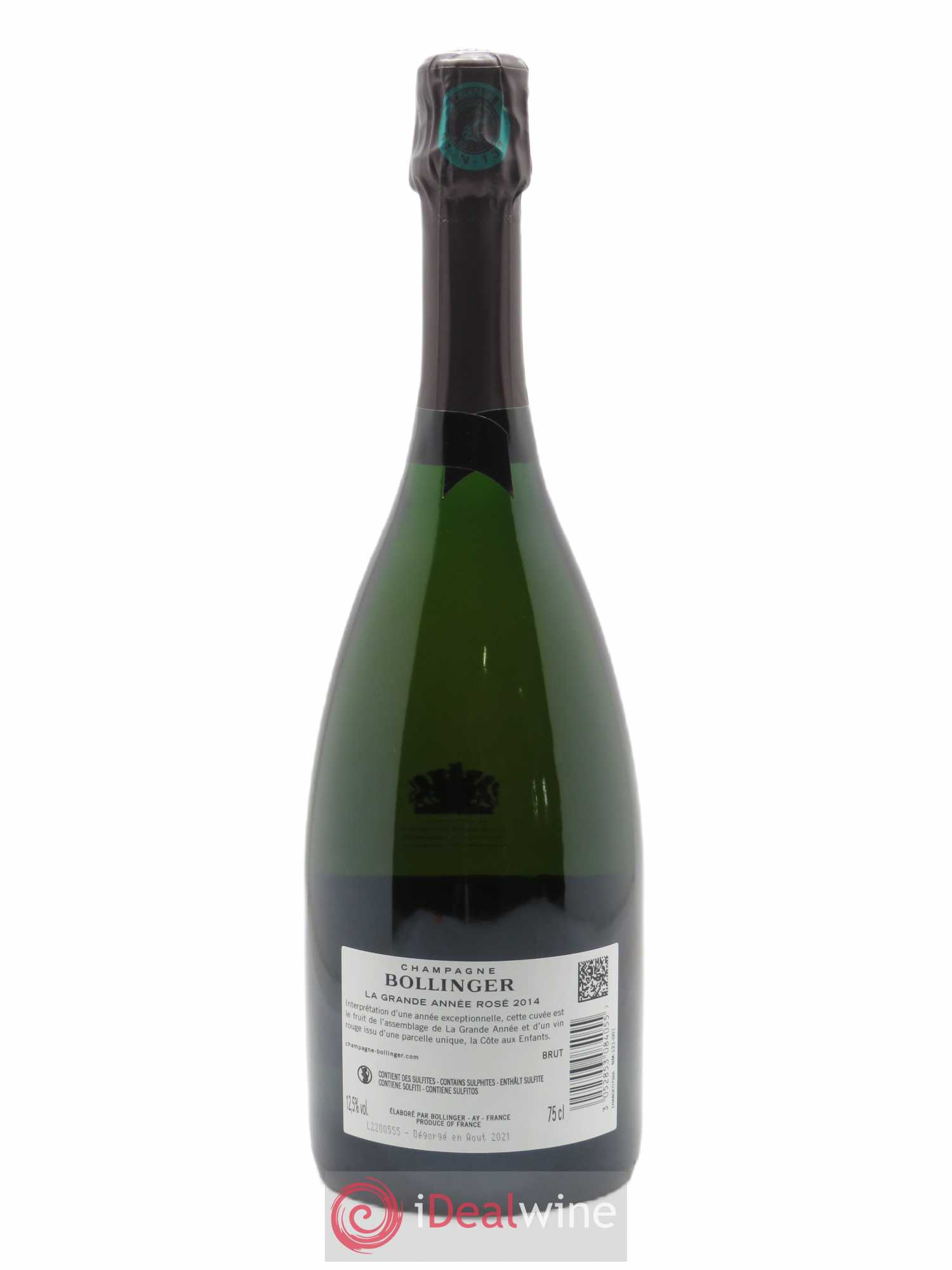 Grande Année Brut Bollinger  2014 - Lot of 1 bottle - 2