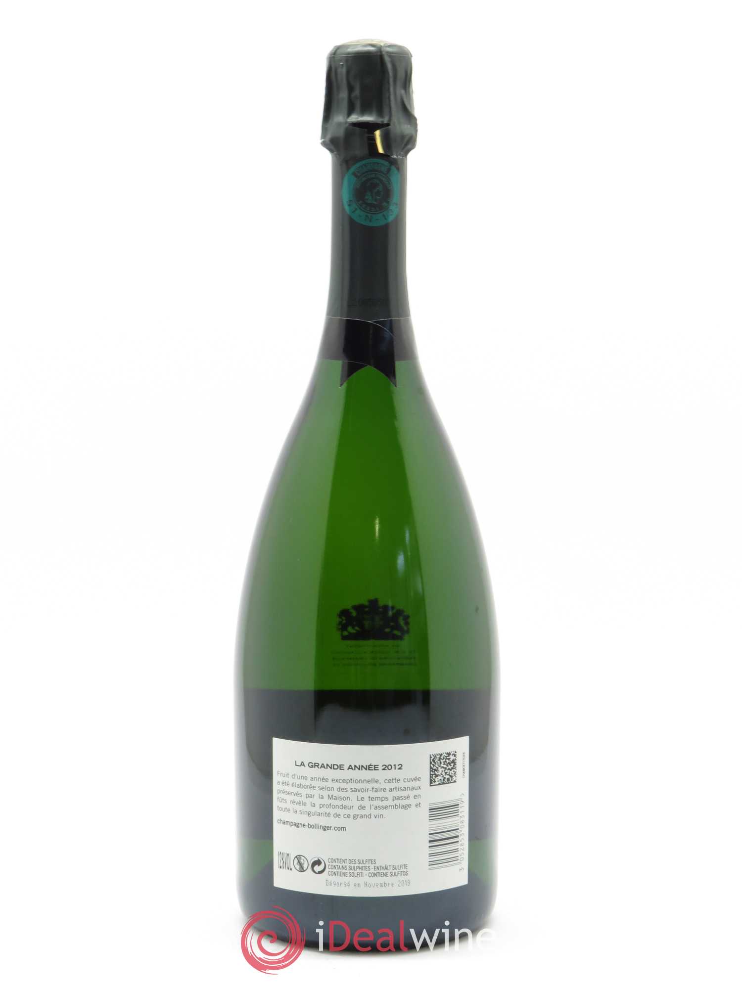 La Grande Année Brut Bollinger 2012 - Lot de 1 bouteille - 2