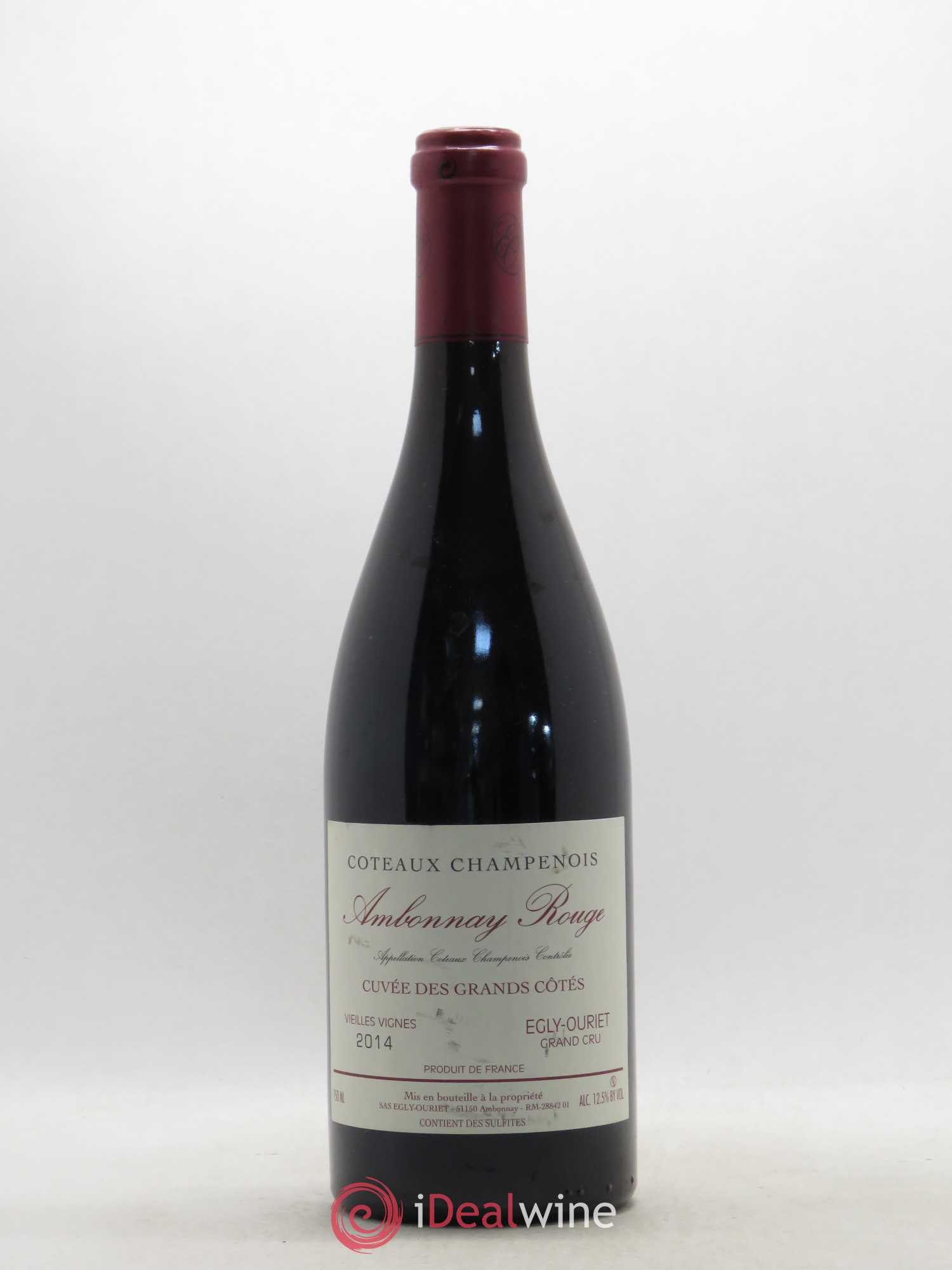 Ambonnay Cuvée des Grands Côtés VV Grand Cru Egly-Ouriet 2014 - Lot de 1 bouteille - 0