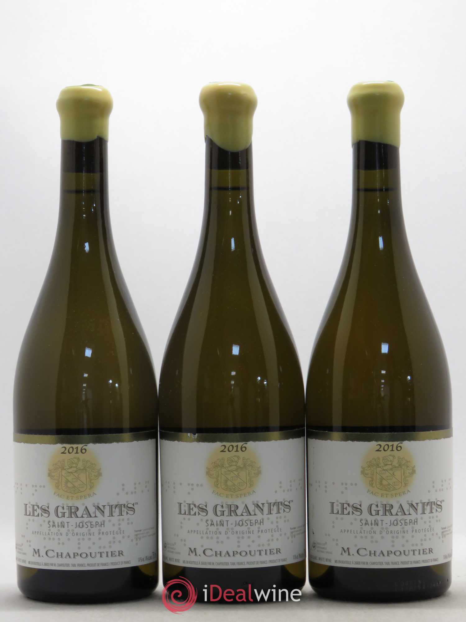 Saint-Joseph Les Granits Chapoutier 2016 - Lot de 3 bouteilles - 0