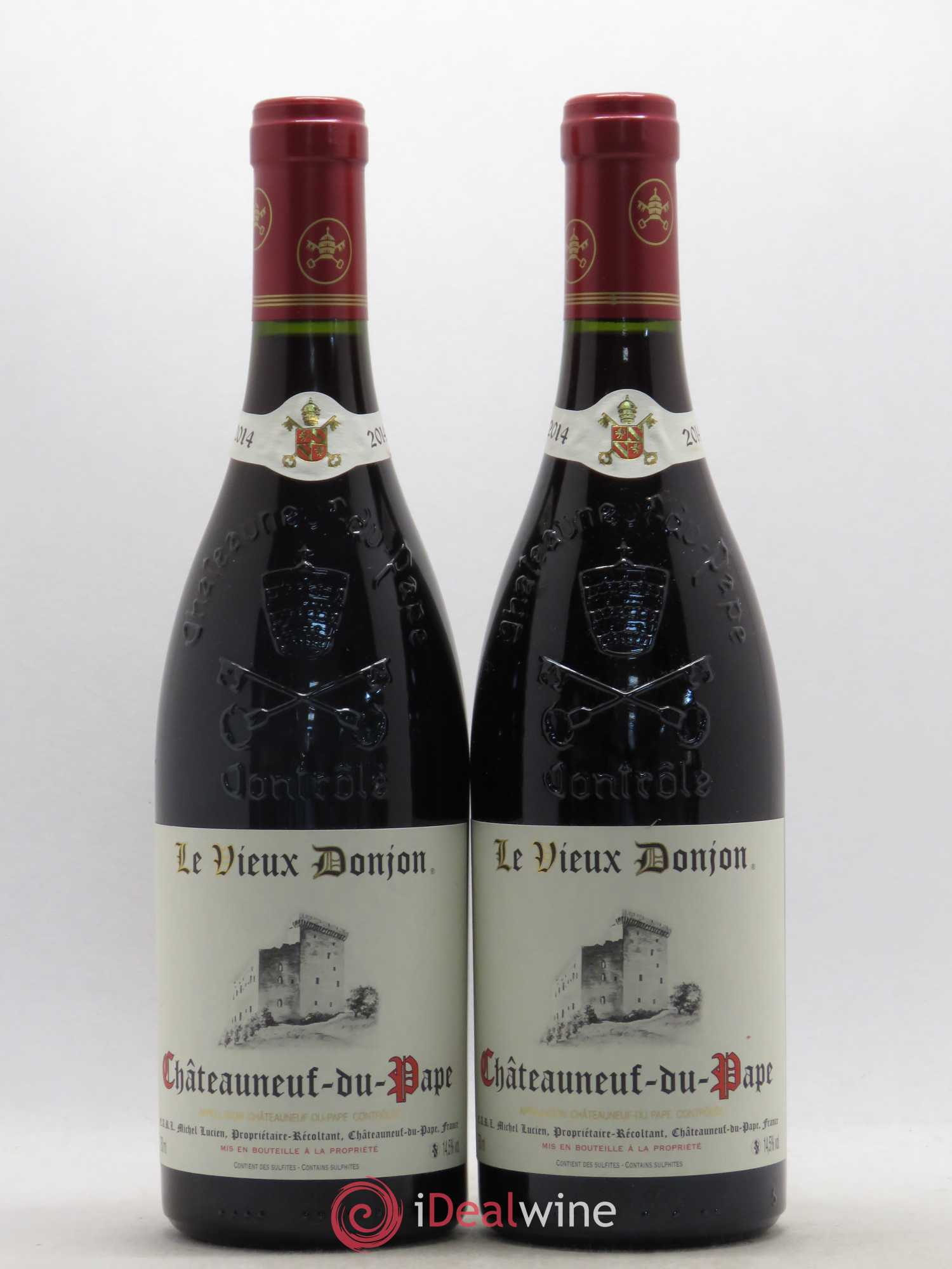 Châteauneuf-du-Pape Le Vieux Donjon Michel Lucien 2014 - Lot de 2 bouteilles - 0