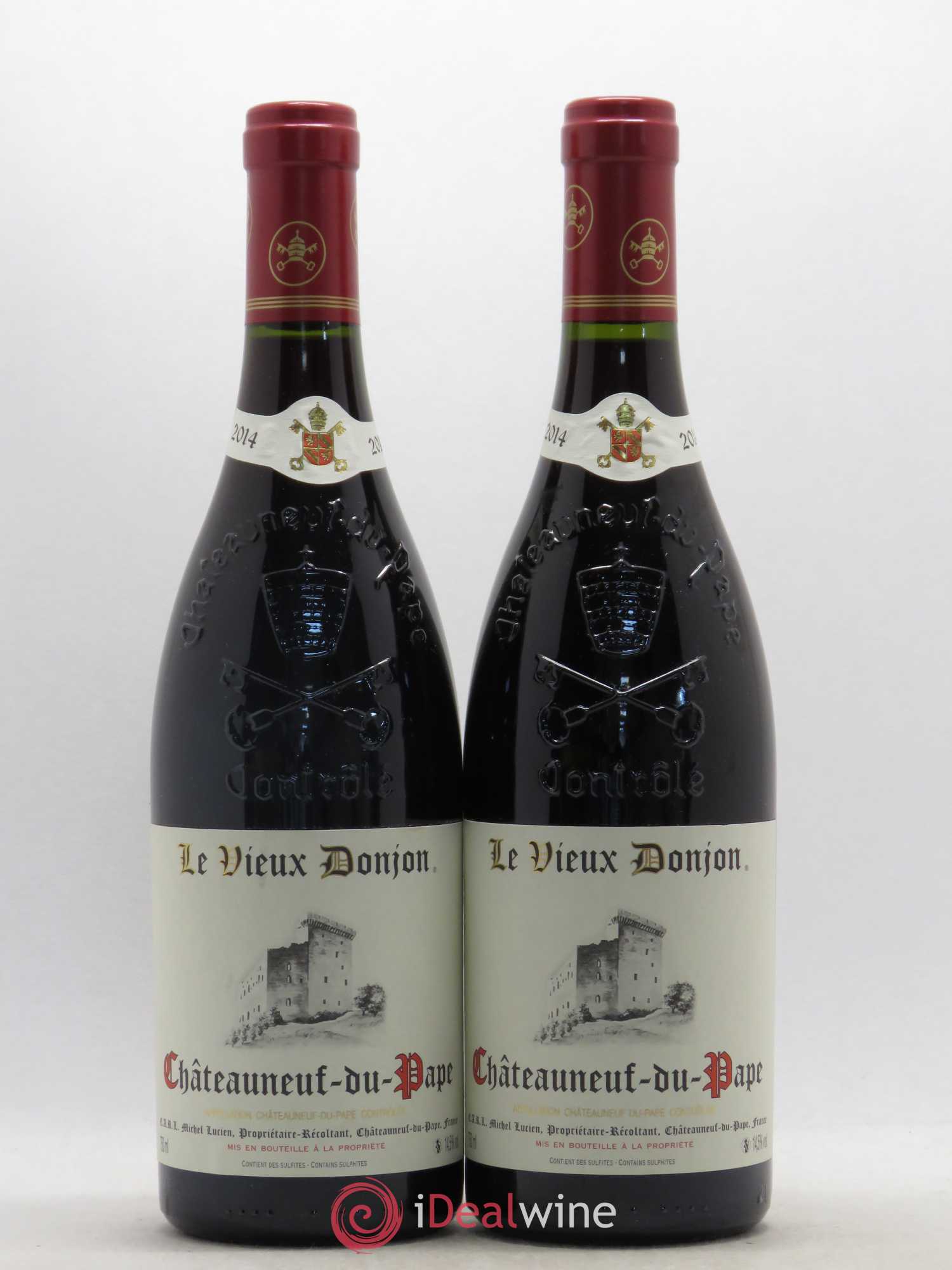 Châteauneuf-du-Pape Le Vieux Donjon Michel Lucien 2014 - Lot de 2 bouteilles - 0